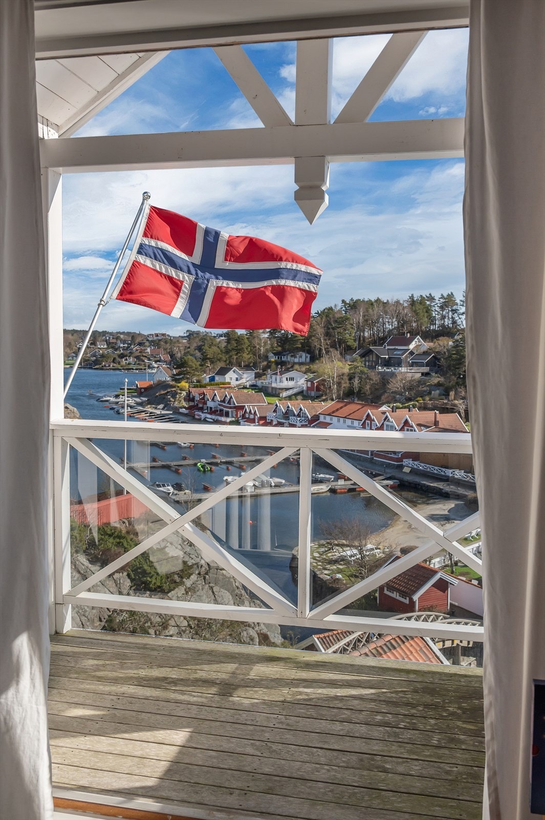 Balkongen har fantastisk utsikt. Galleribilde
