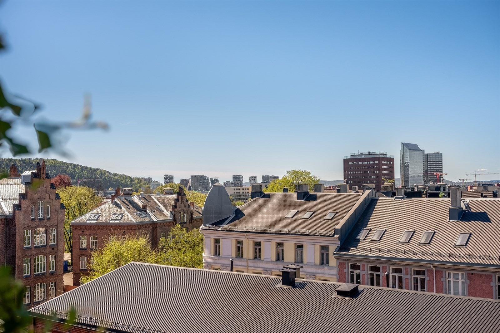 Nyt den usjenerte utsikten over byens tak! Galleribilde