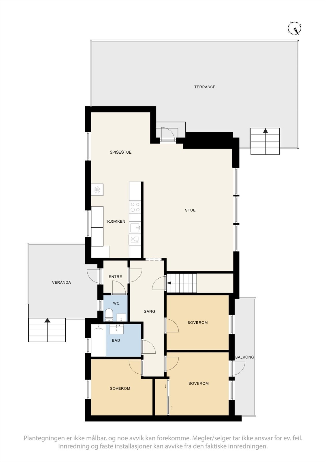 Plantegning 1. etasje Galleribilde