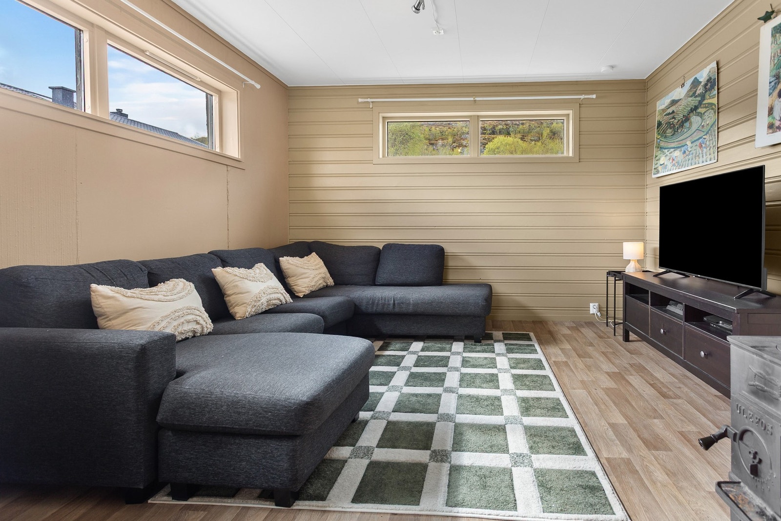 Utleie. Det er plass til spisebord og sofa Galleribilde