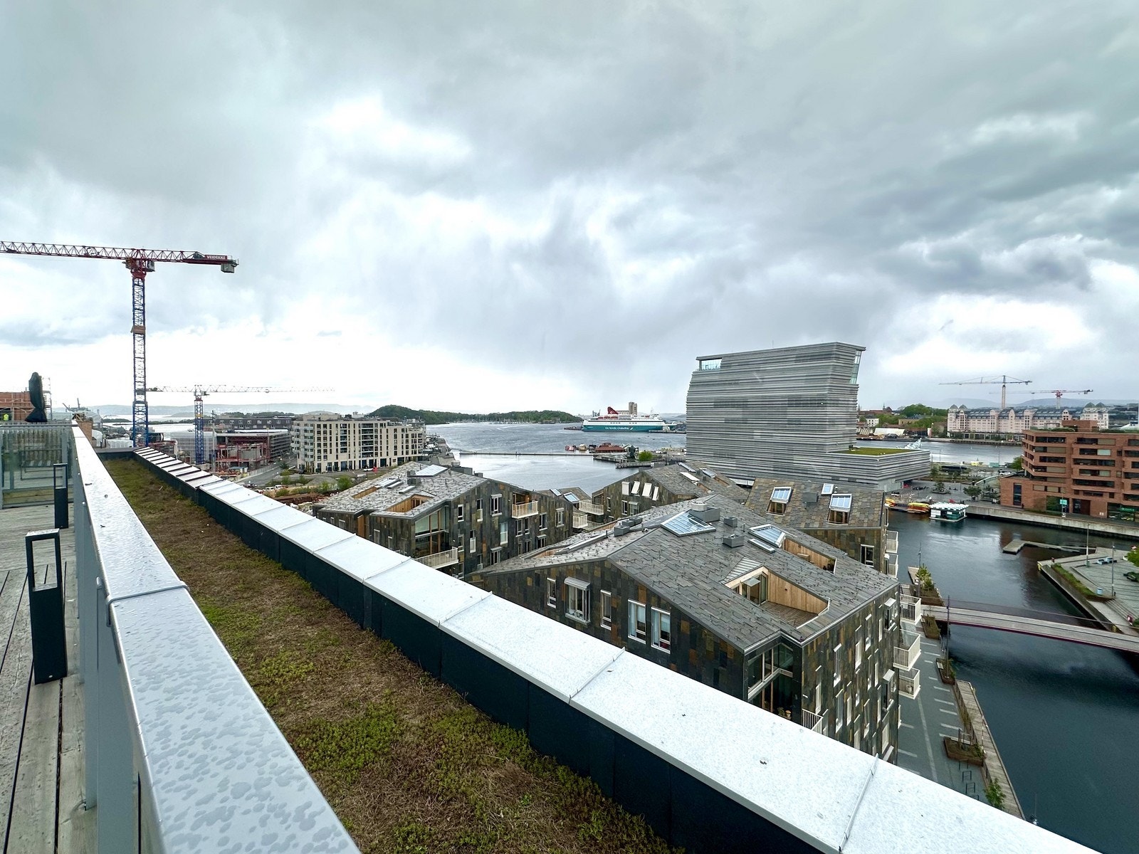 Utsikt fra takterrasse Galleribilde