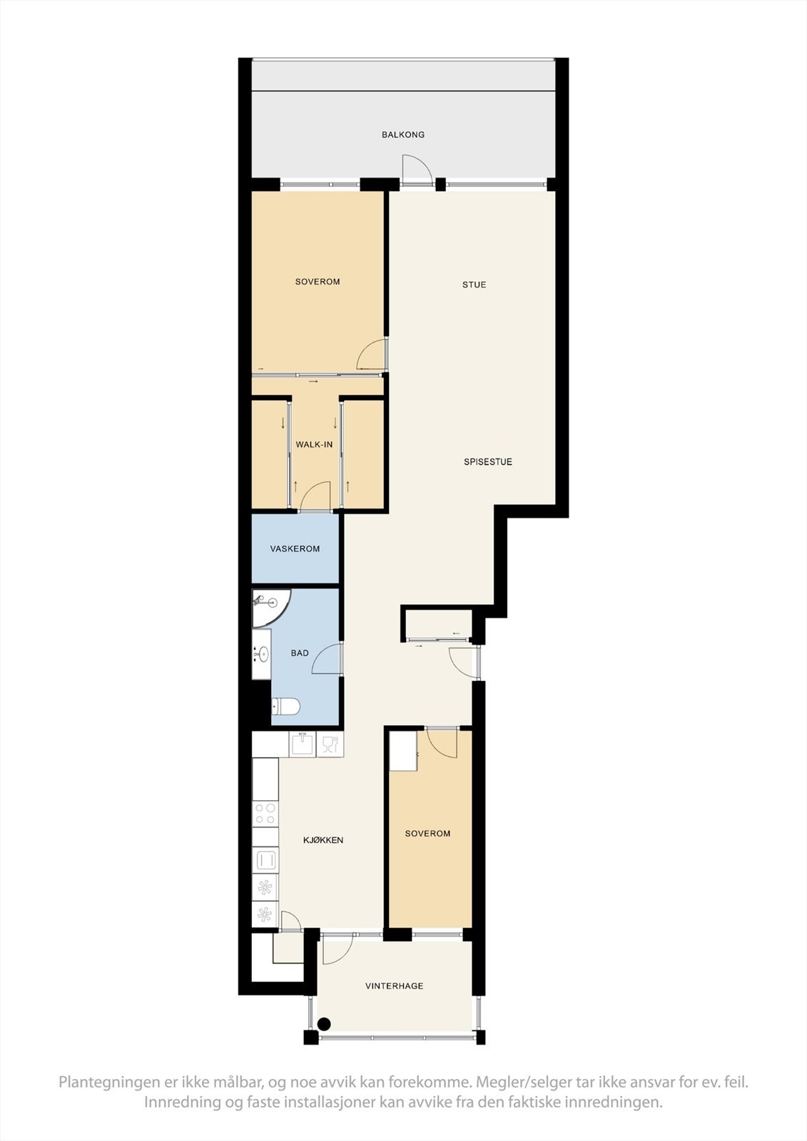 Innholdsrik leilighet med en god planløsning. Galleribilde