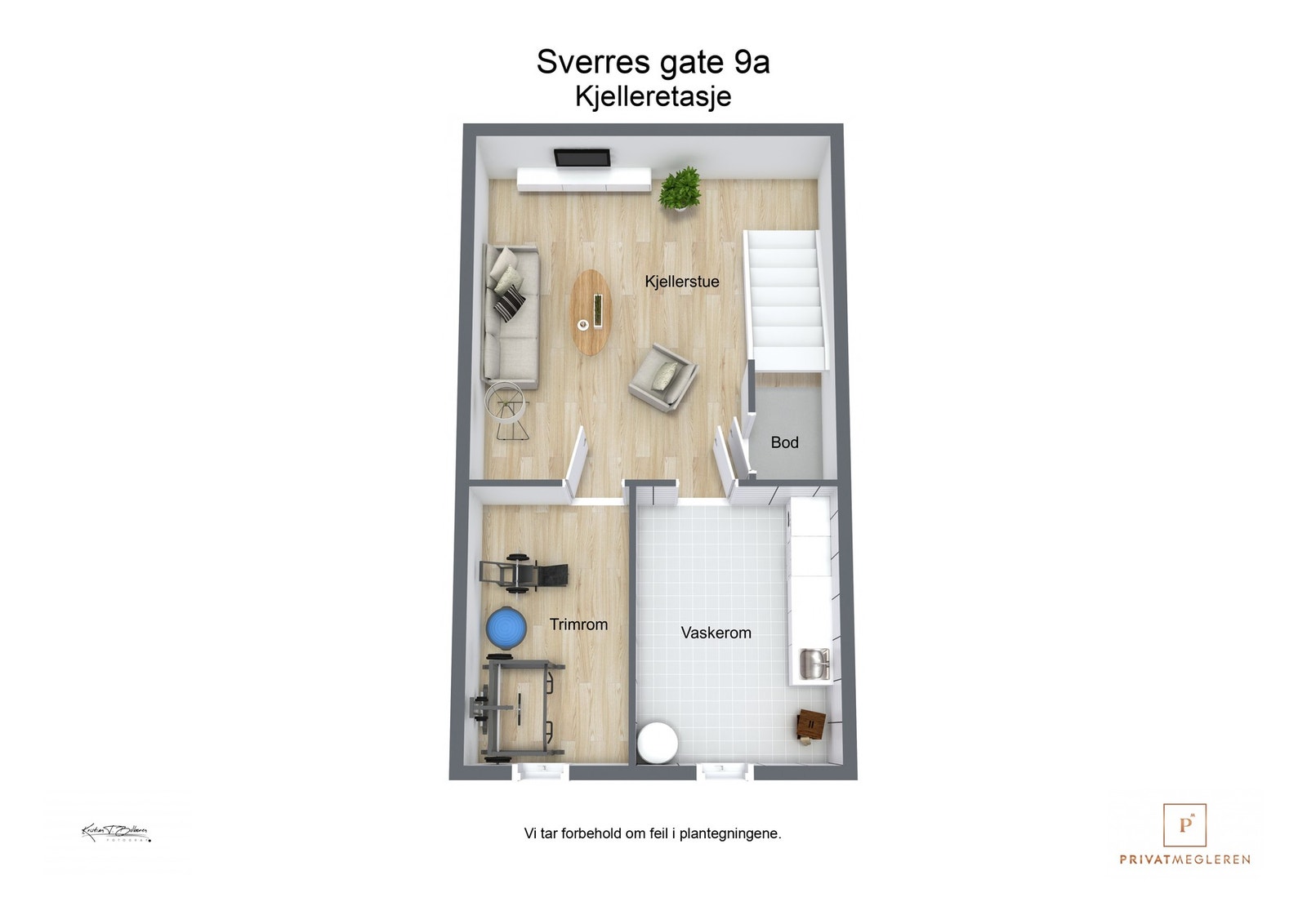 Plantegning kjelleretasje Galleribilde