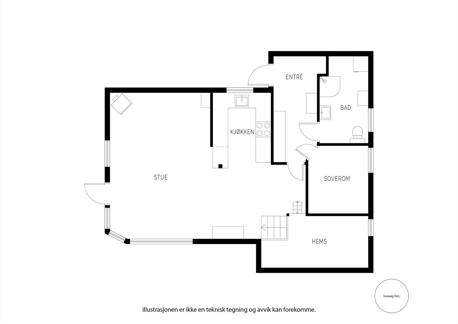 Plantegning Galleribilde