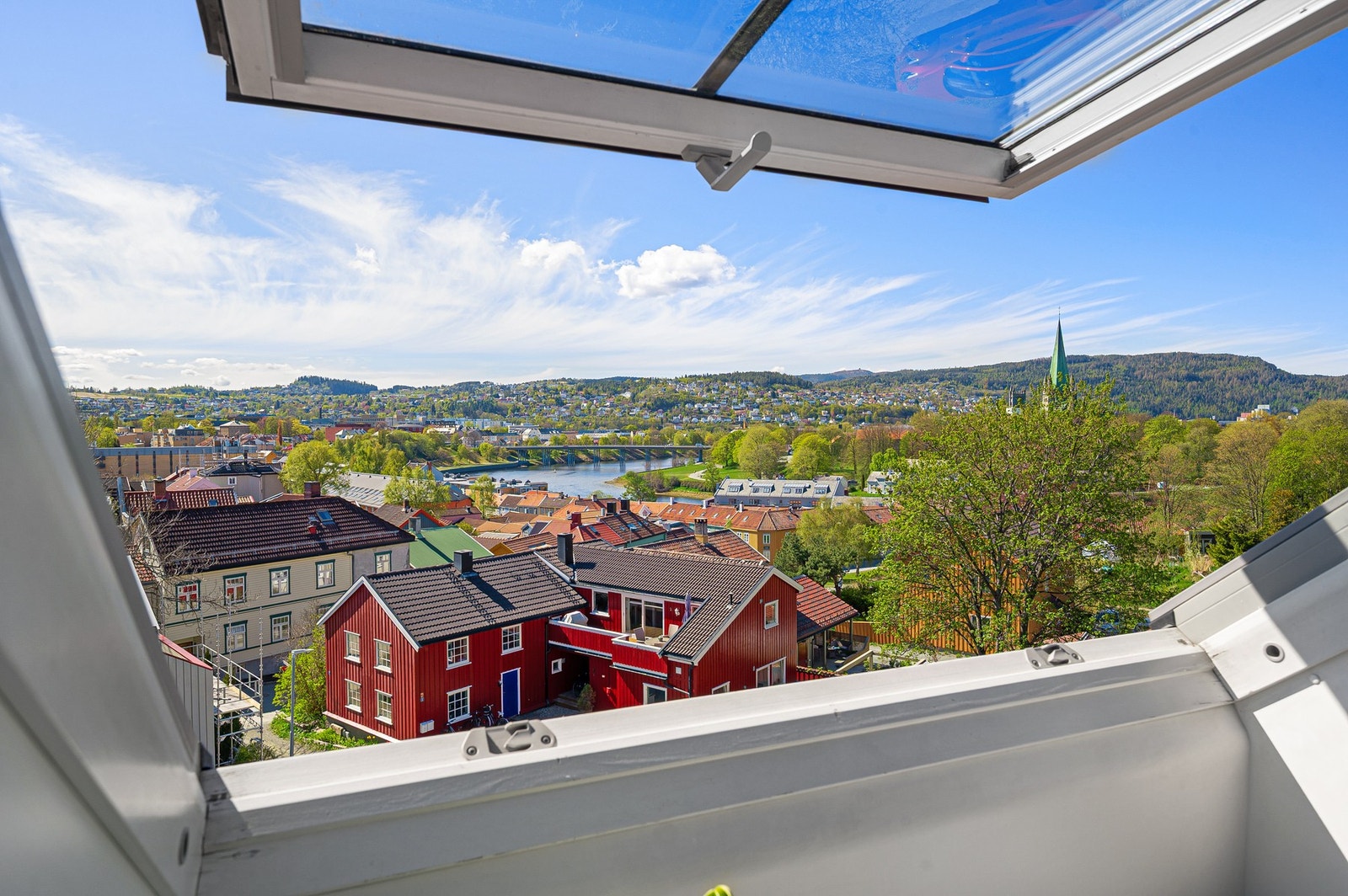 Utsiktsbilde fra soveromsvinduet. Galleribilde