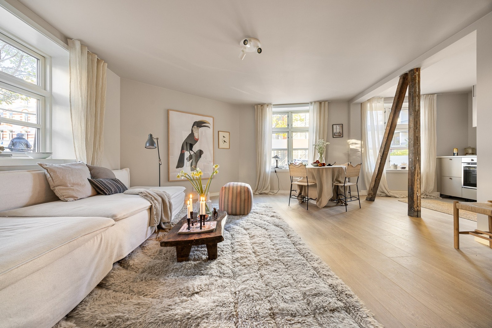 Lys og moderne 2-roms med attraktiv beliggenhet på Kampen. Galleribilde