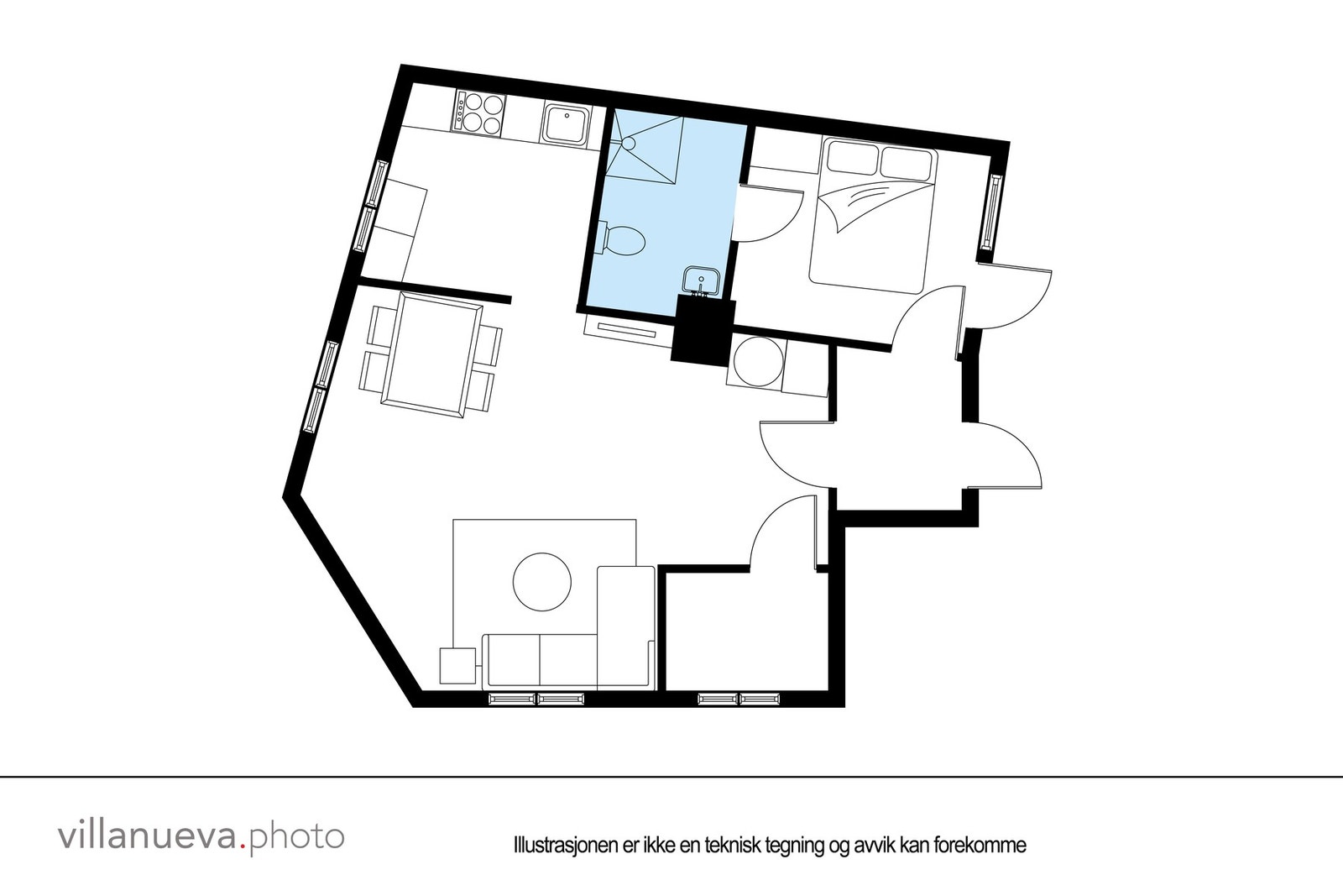 Plantegning - ikke målbar. Galleribilde