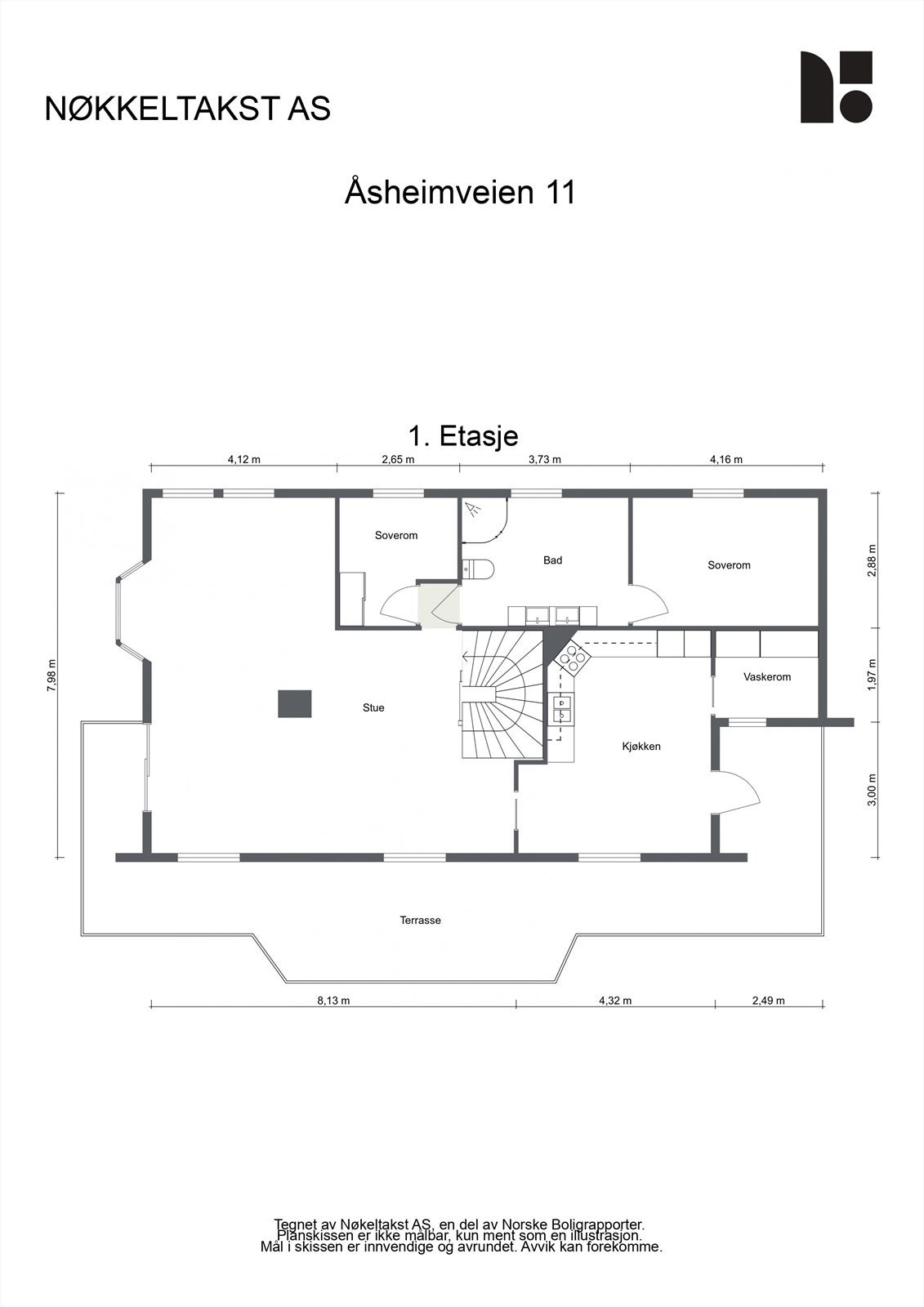 Plantegning 1. etasje. Galleribilde
