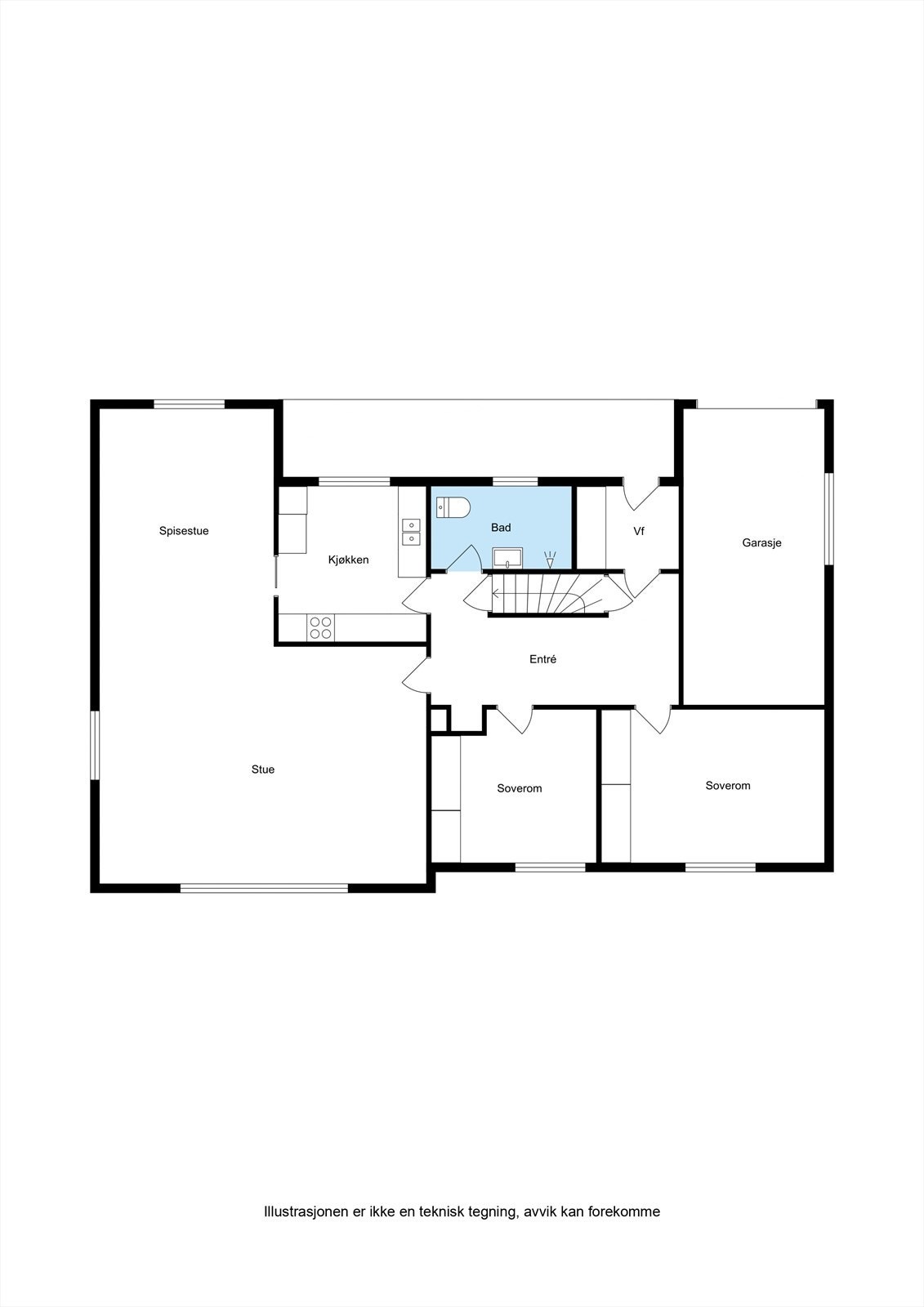 Planskisse 1. Etasje Galleribilde