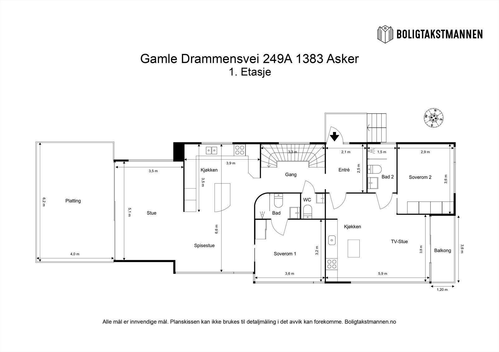 Plantegning 1. etasje. Galleribilde