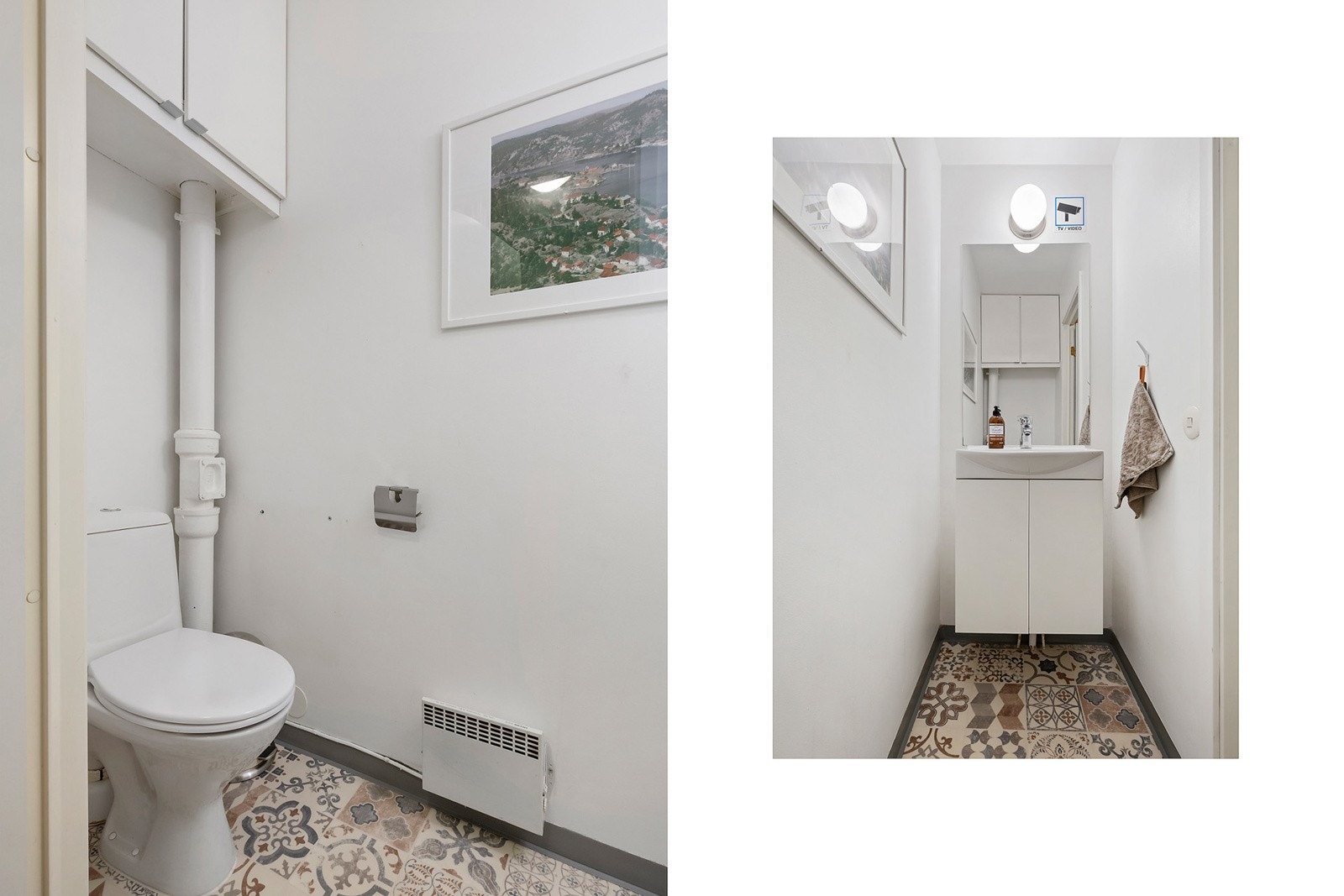 Separat wc med håndvask Galleribilde
