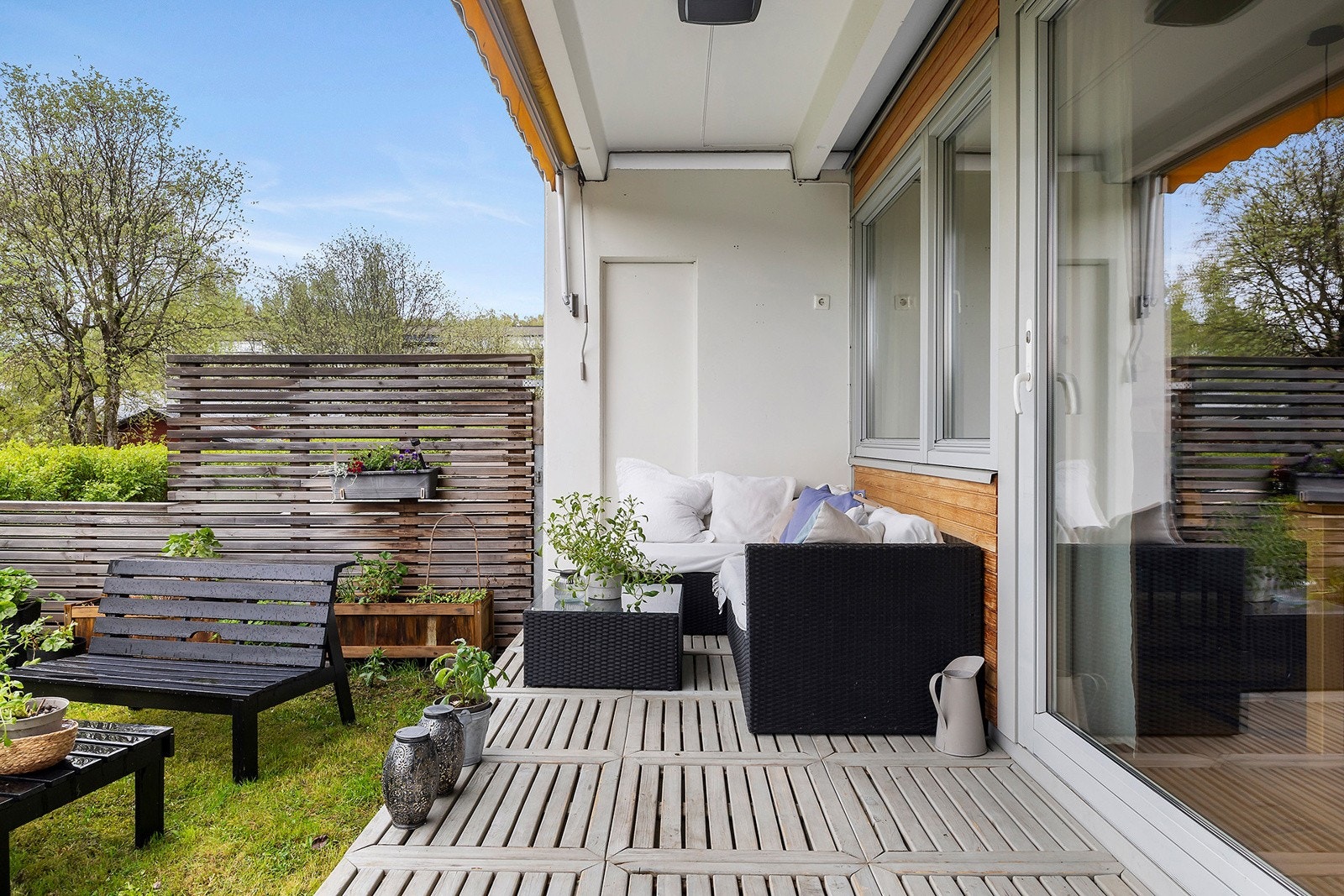 Terrasse med fast dekke Galleribilde