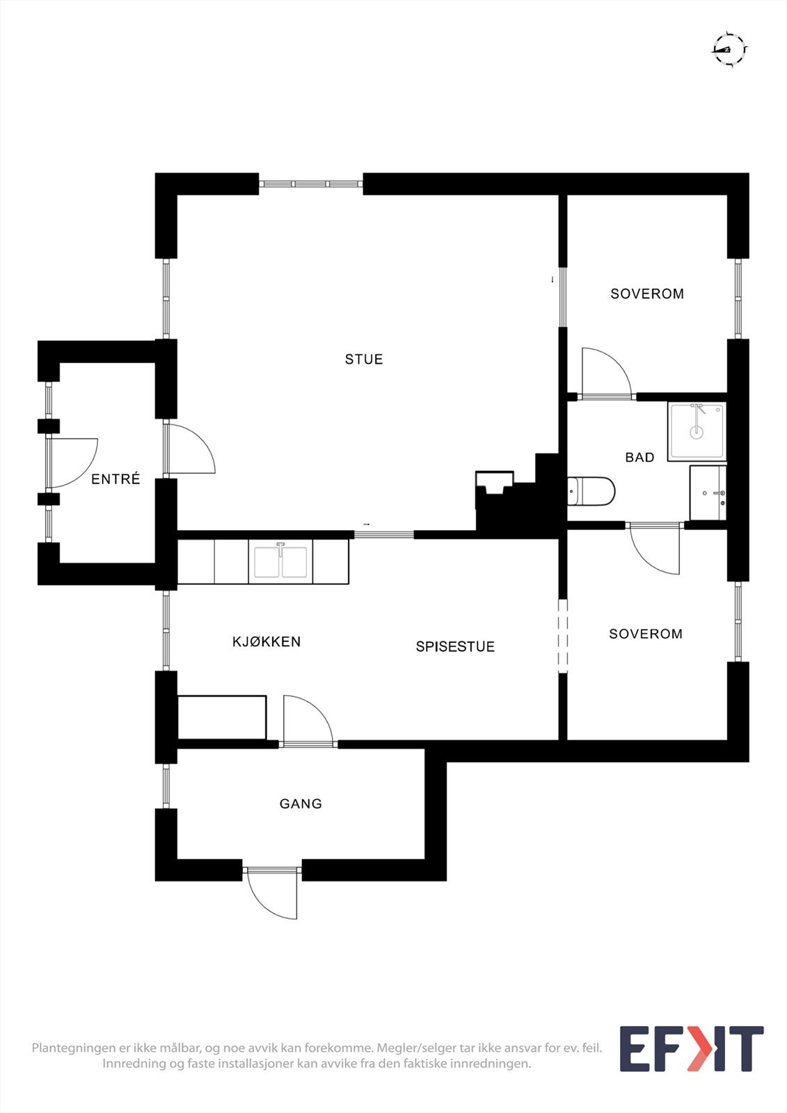Plantegning Galleribilde