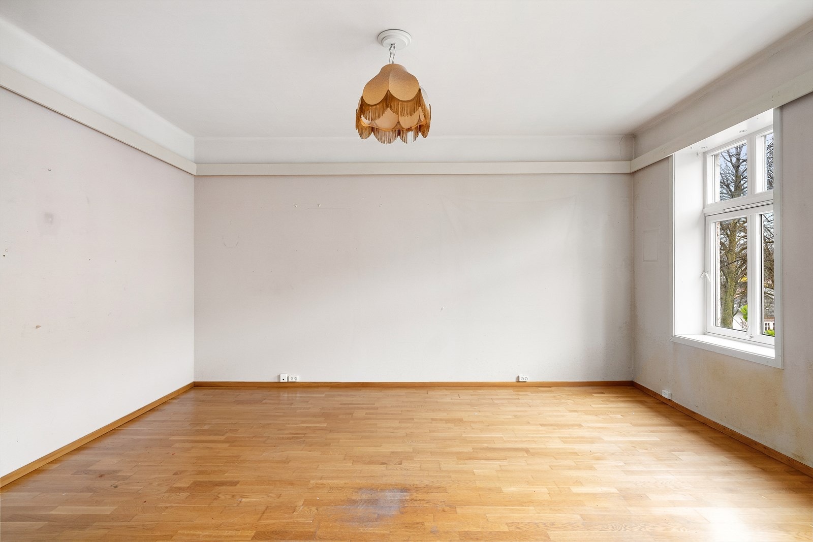 Stuen måler 19,5 kvadratmeter. Galleribilde