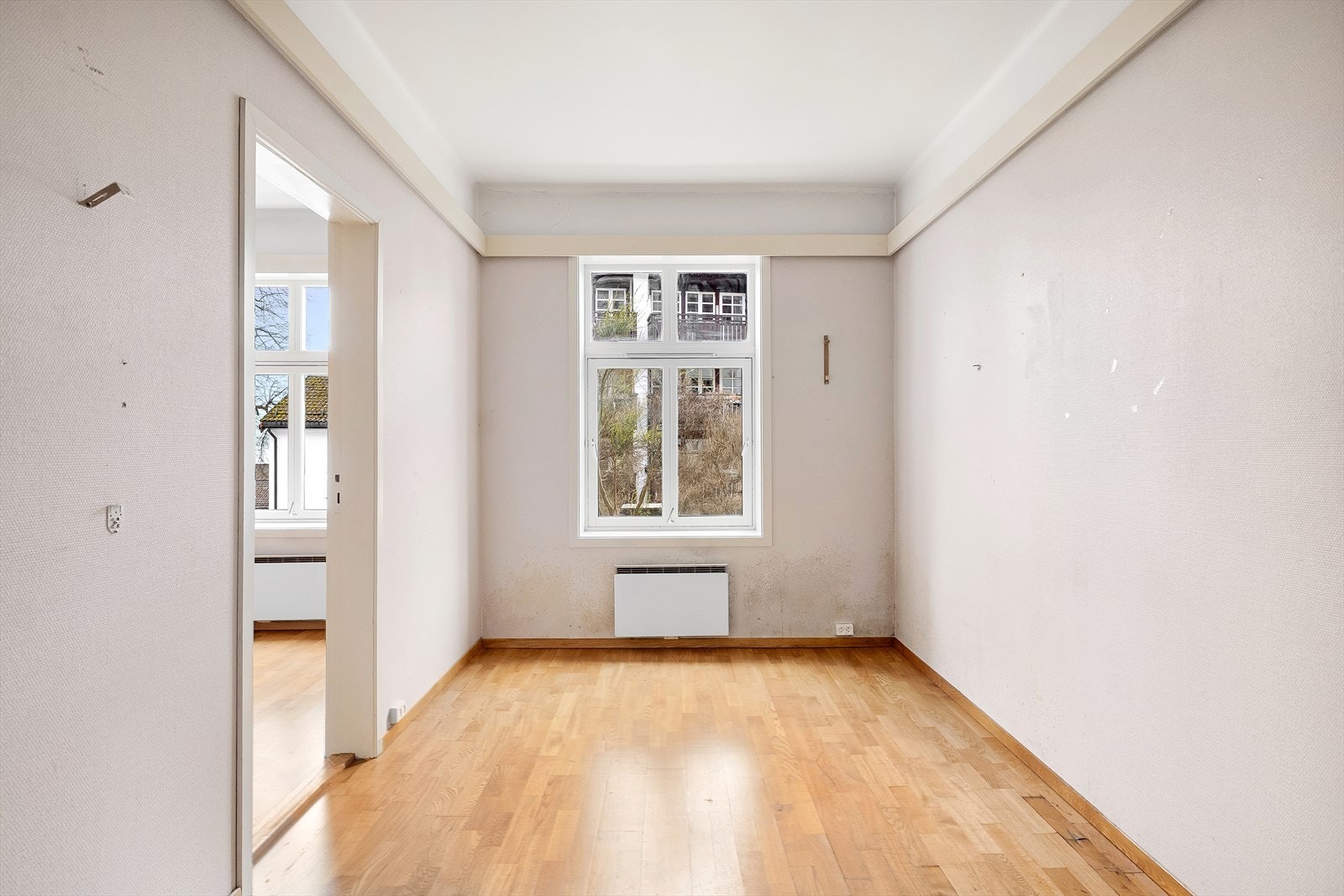 Soverommet måler 9,9 kvadratmeter. Galleribilde