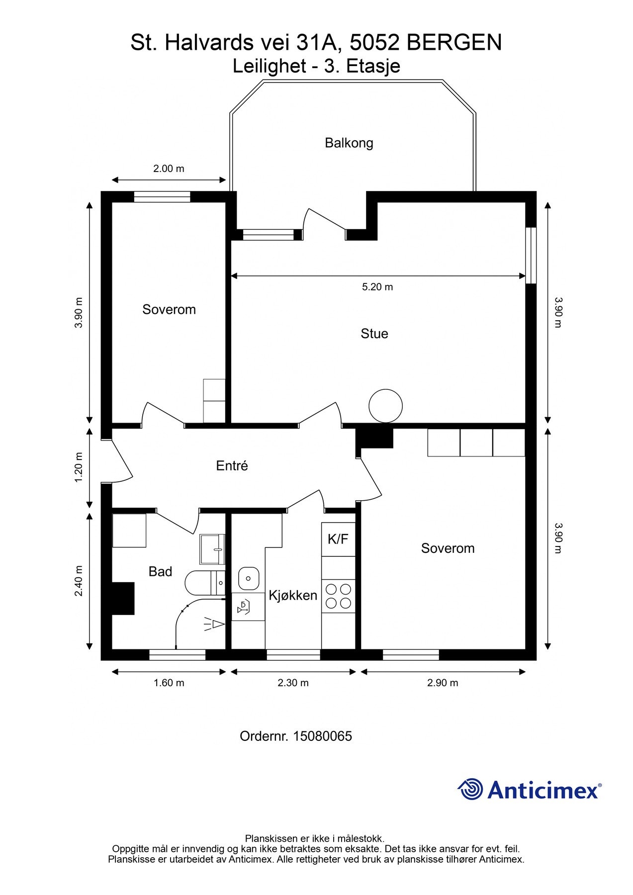Planskisse (det tas forbehold om feil/avvik). Galleribilde