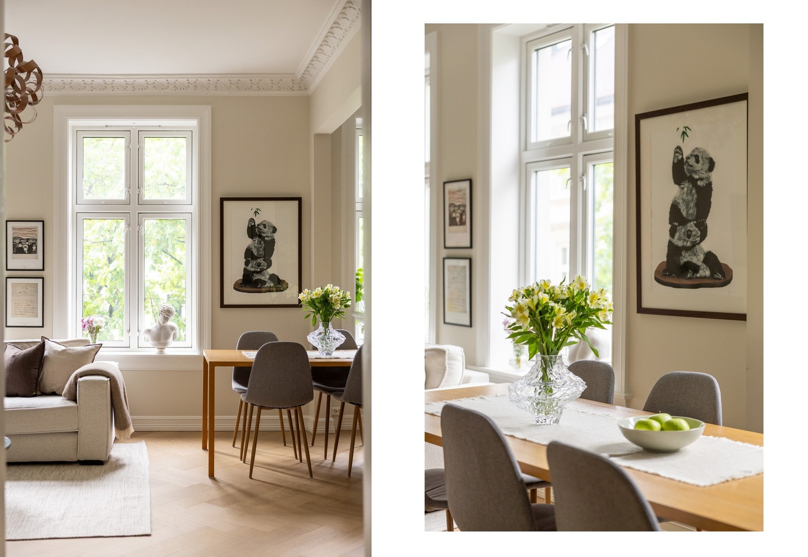 God plass til en hyggelig spiseplass hvor venner og familie kan samles. Galleribilde