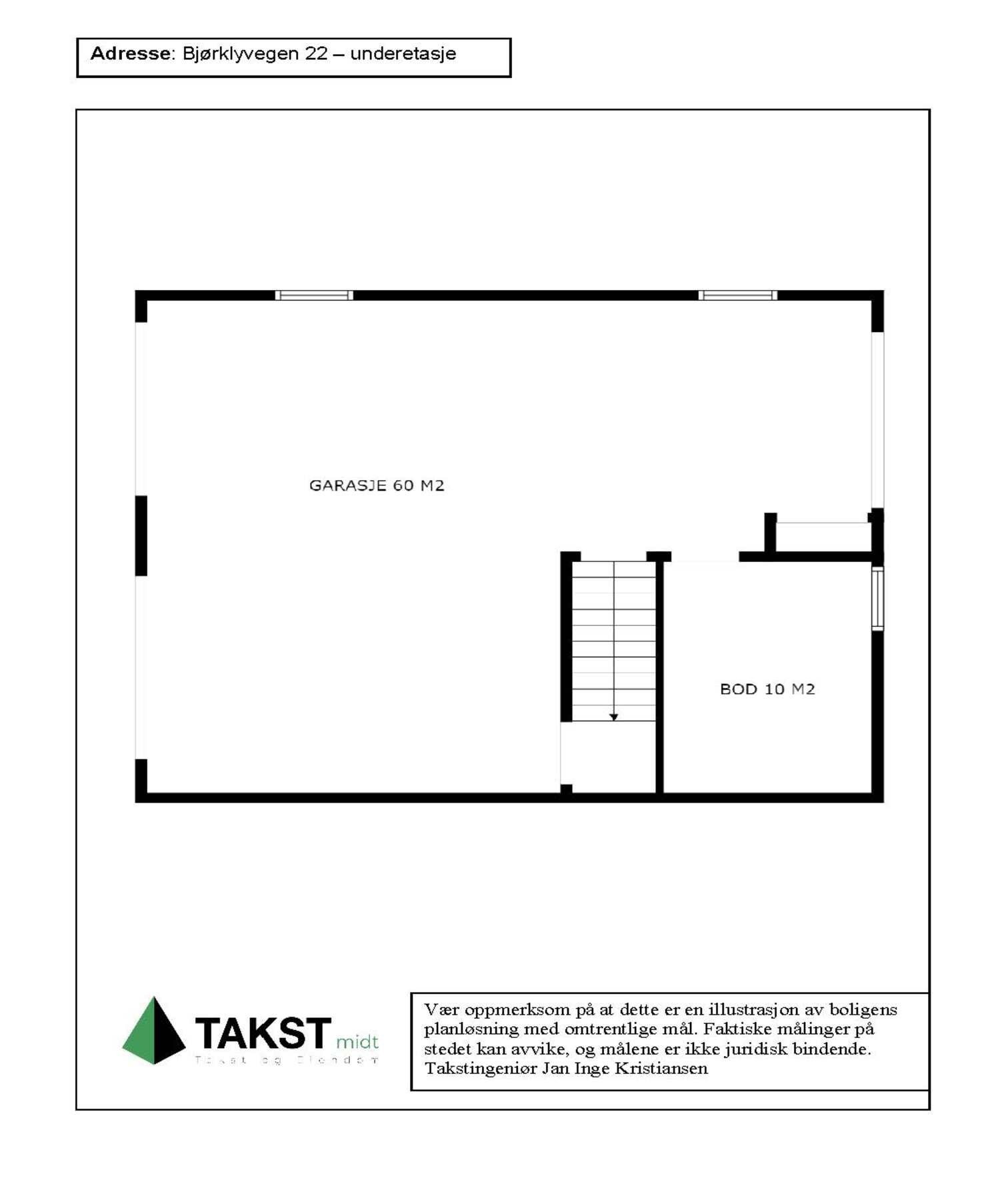 1. etasje garasje. Galleribilde