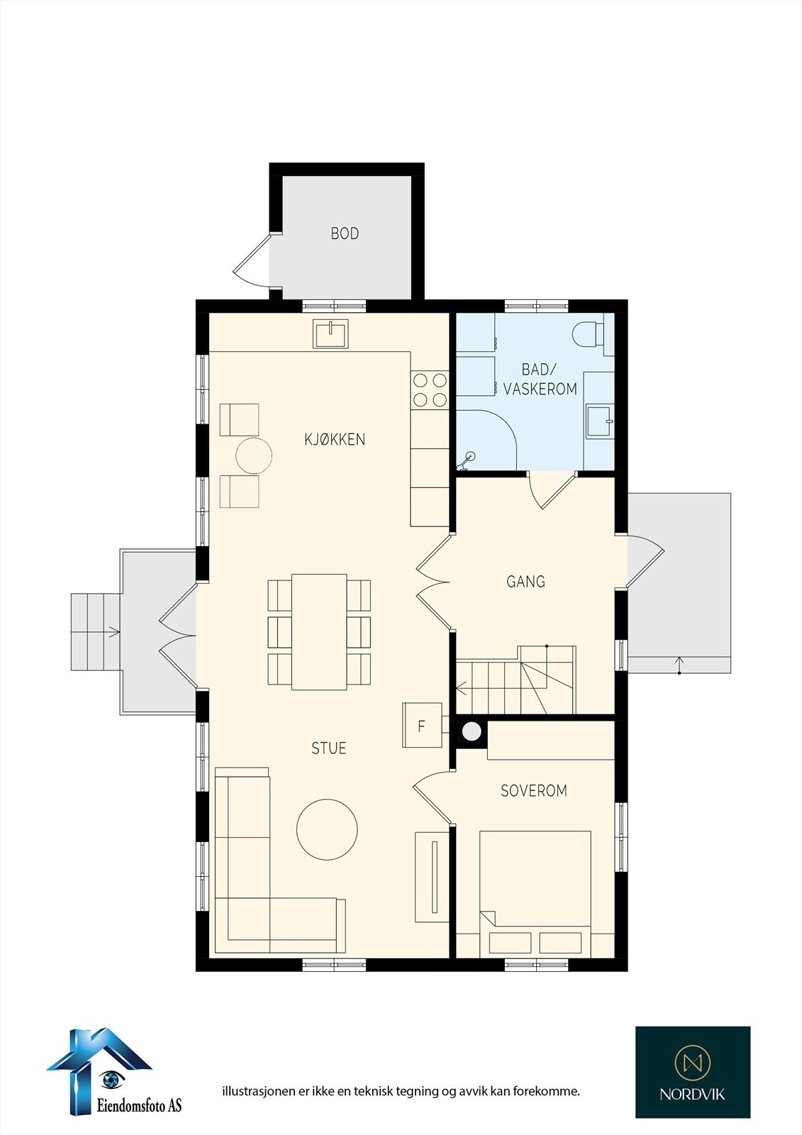 Planskisse 1. Etasje Galleribilde