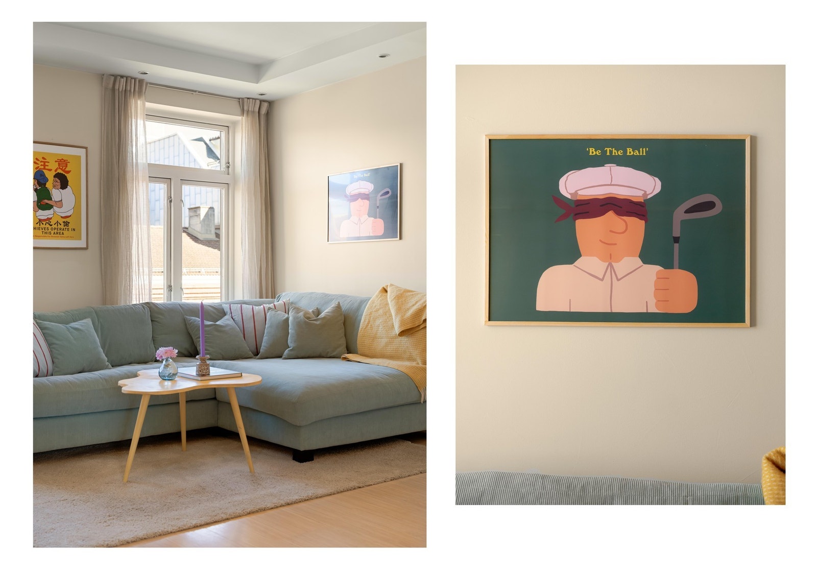 Samboere som lar golferen ha slik kunst på veggen fortjener premie! Galleribilde