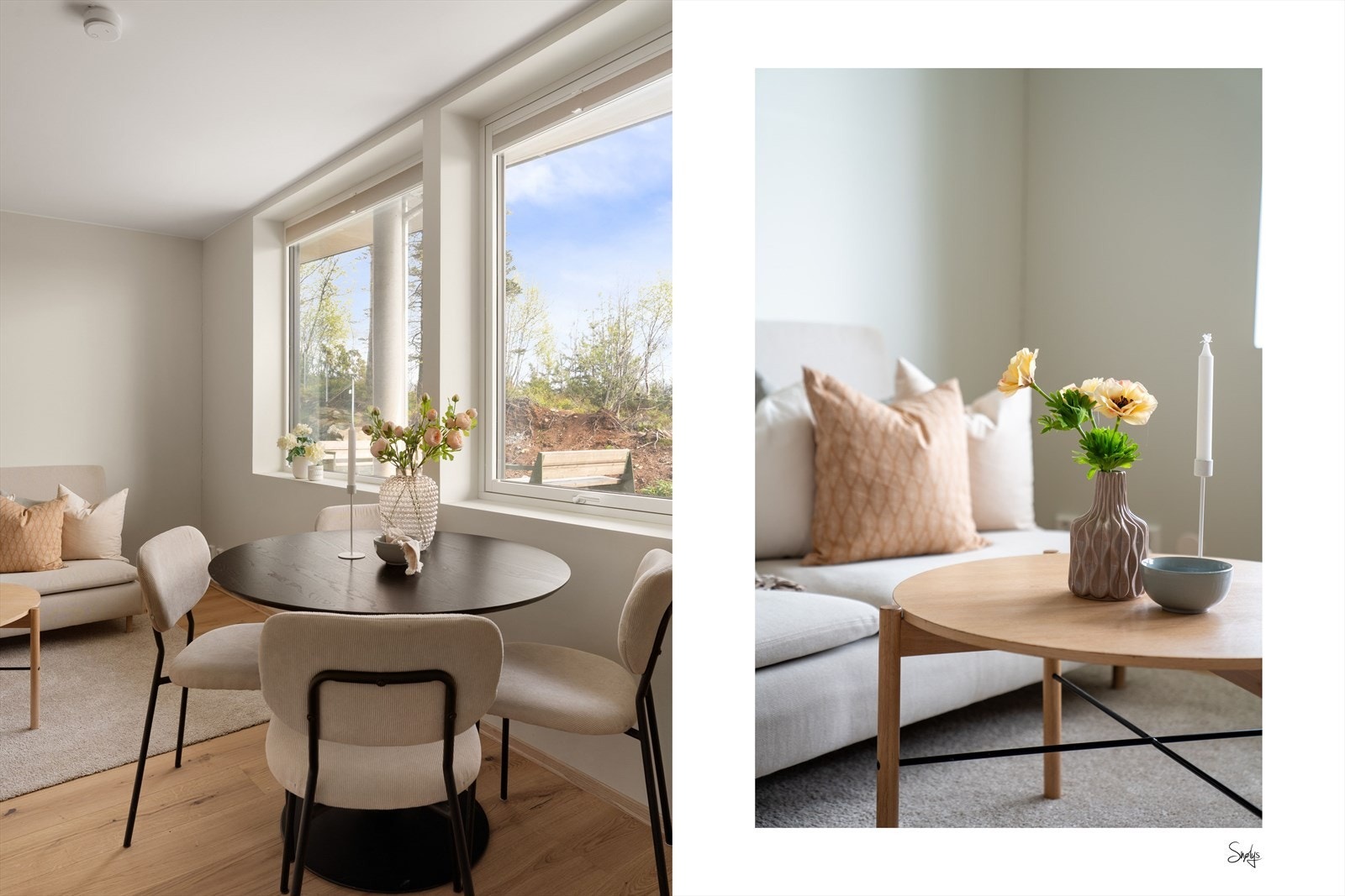 Idag er det innredet med seng, sofa og spisebord Galleribilde