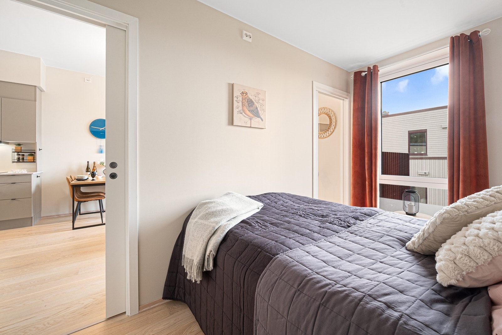 Hovedsoverom på 8 kvadratmeter. Galleribilde