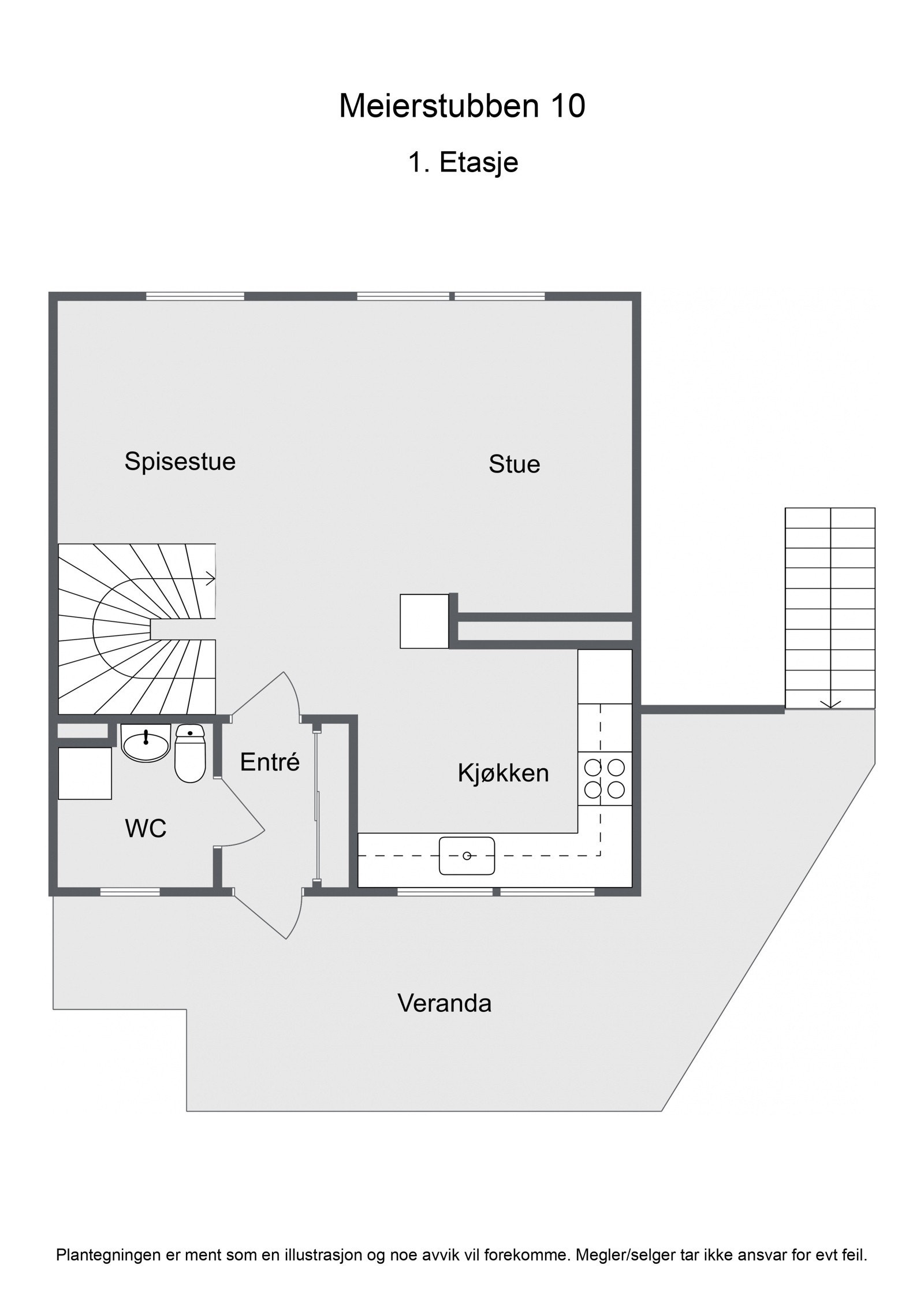 Planskisse 1. etasje Galleribilde