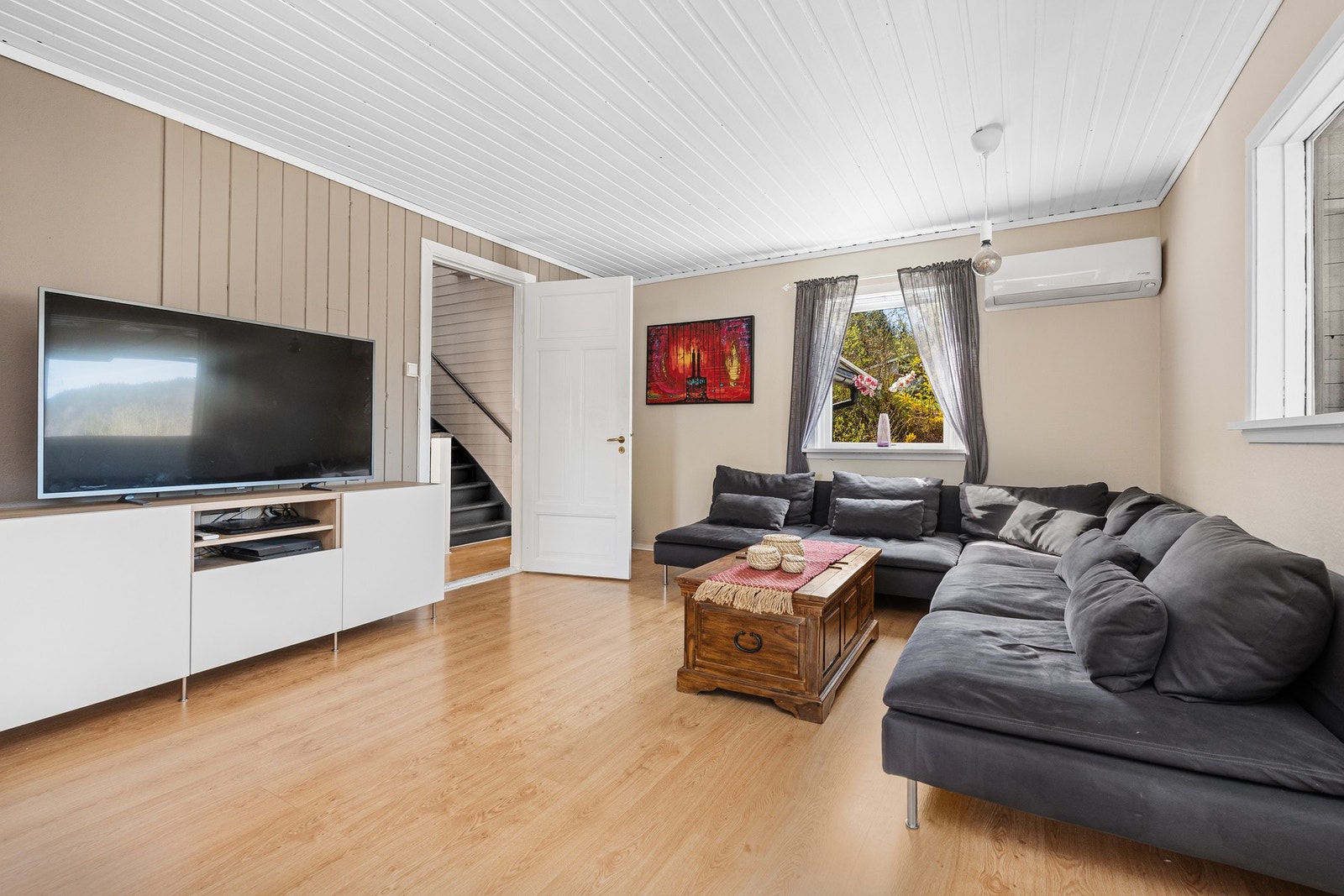 Stue med varmepumpe Galleribilde