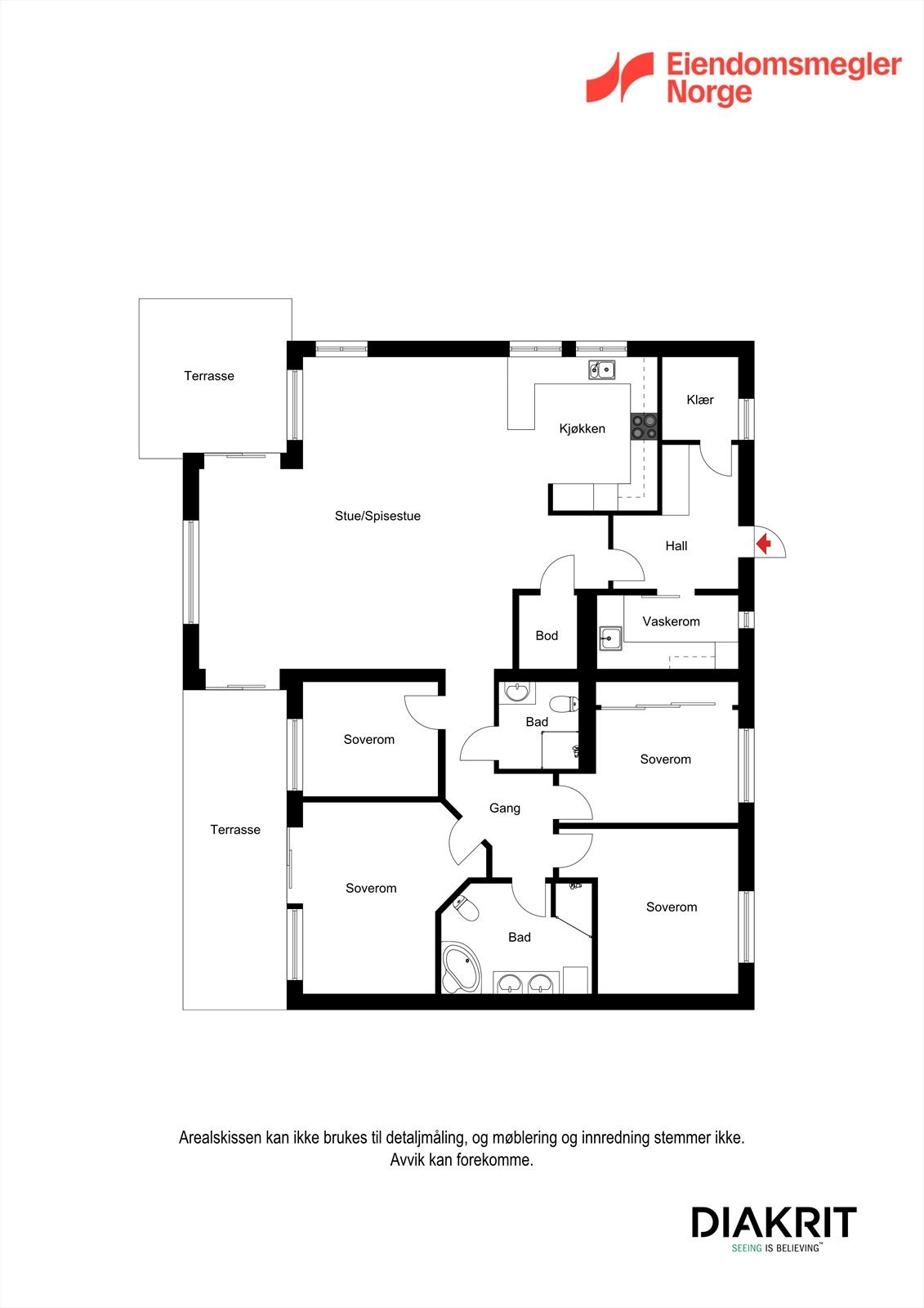 2D - Plantegning Galleribilde