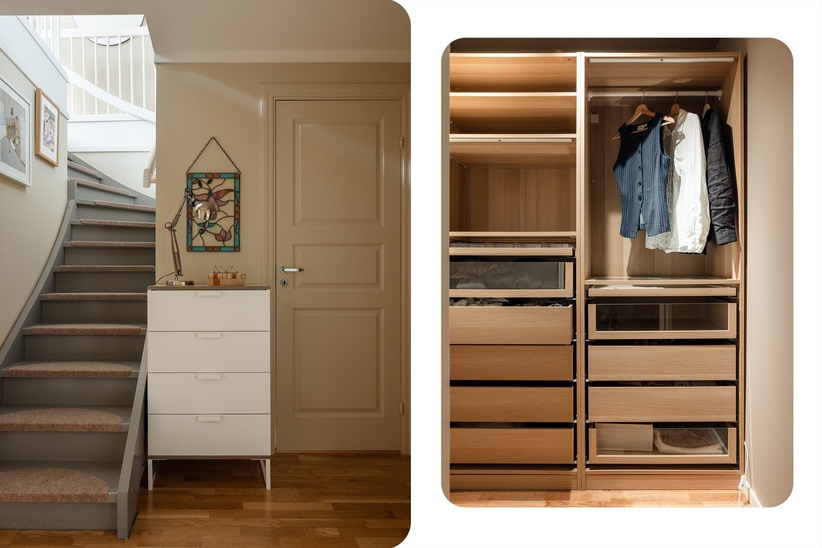 Fra gangen er det tilkomst til en bod som passer utmerket som walk-in-closet. Galleribilde