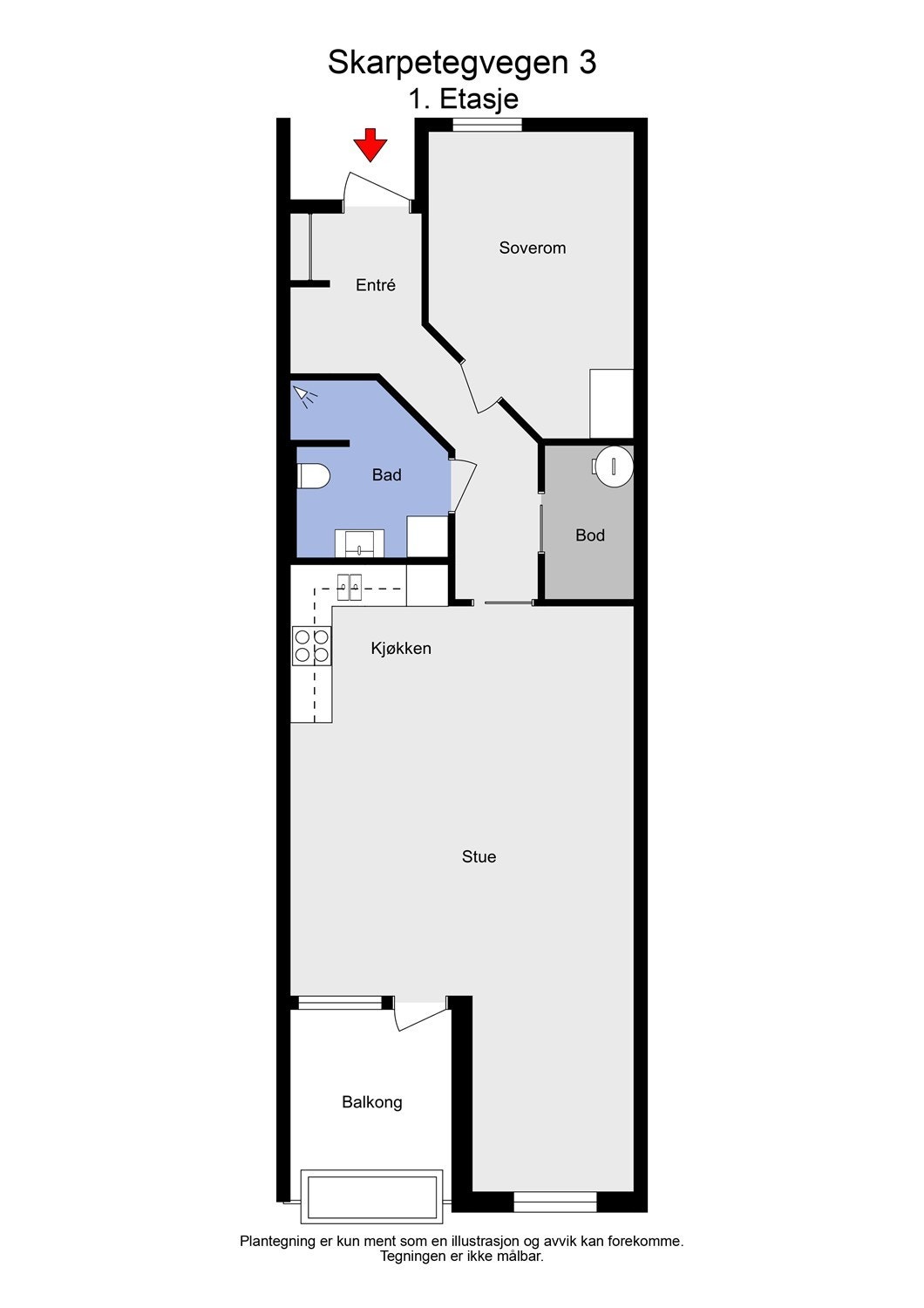 Plantegning Galleribilde