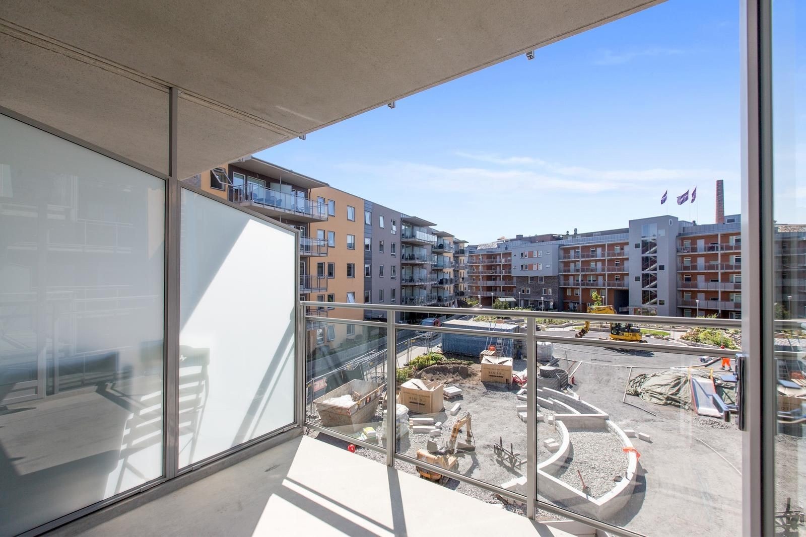 Balkong mot bakgård Galleribilde