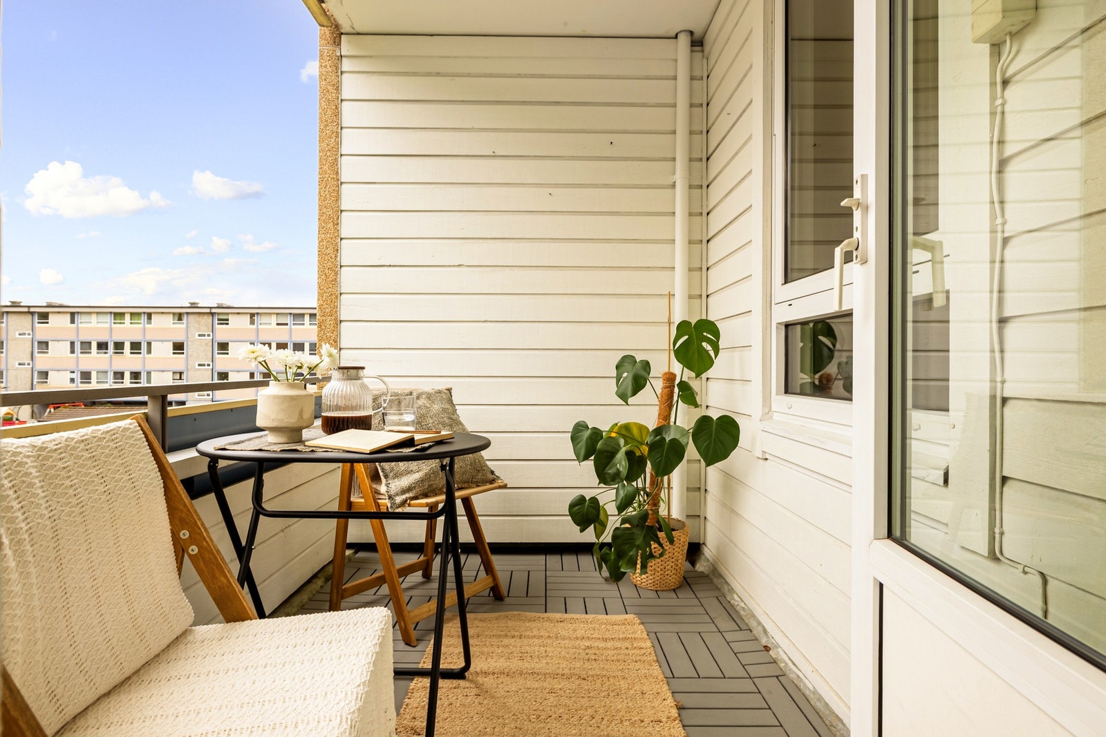 Balkongen måler 4,4 kvm. Galleribilde