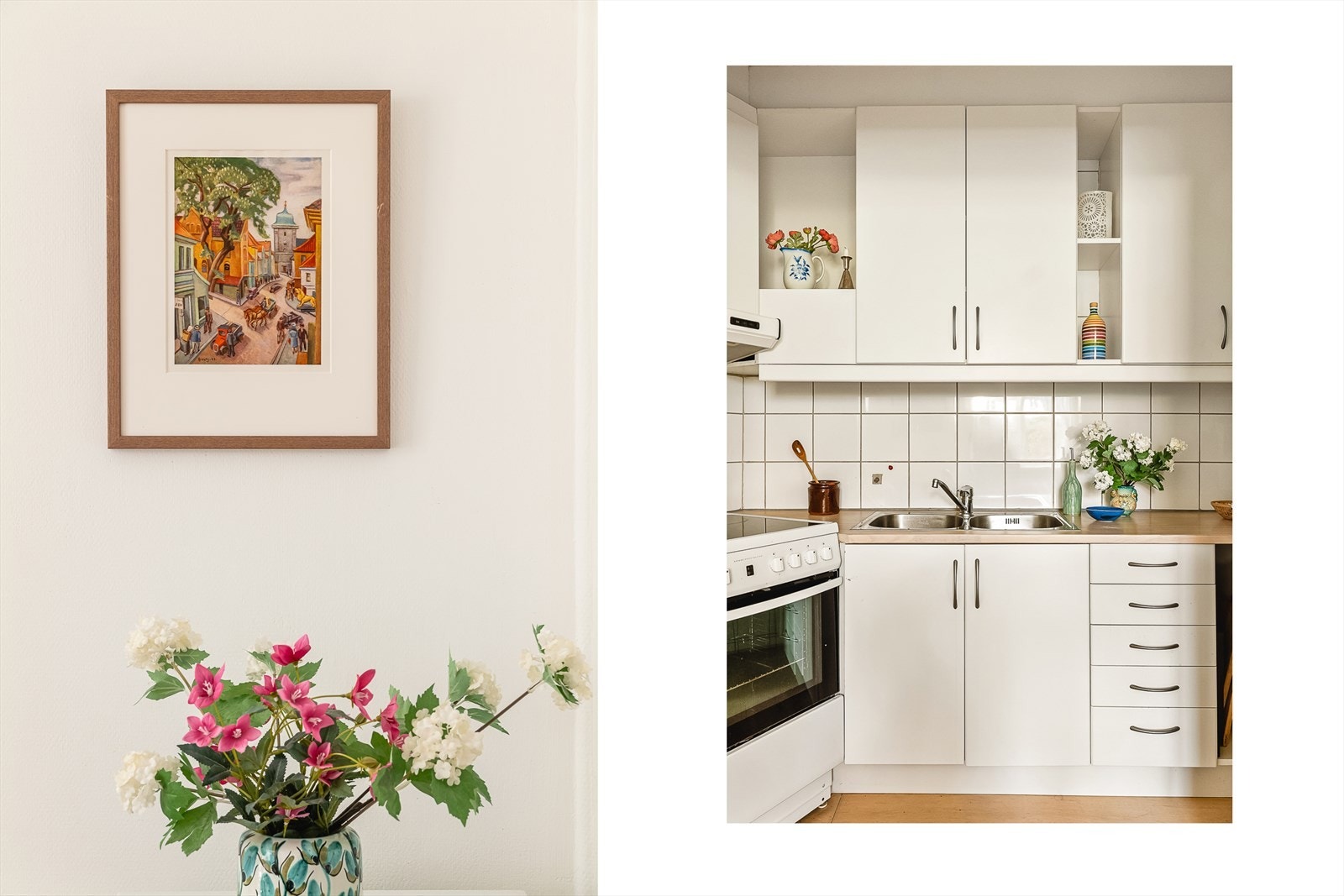 - Merk flislagt backsplash, både praktisk og vedlikeholdsvennelig! - Galleribilde