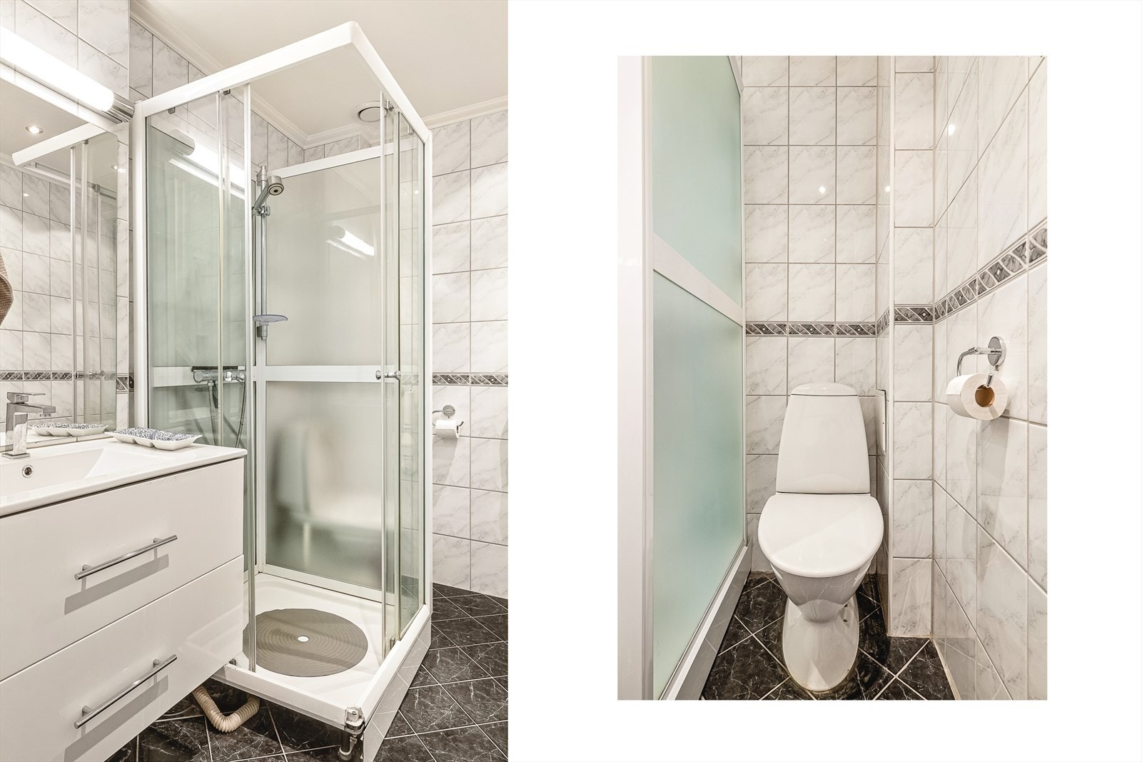 - Badet måler 4,3 m² - Galleribilde