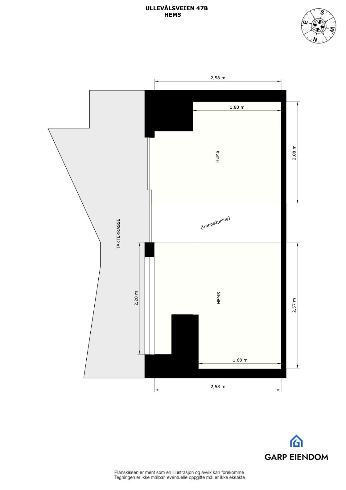 Plantegning - hems Galleribilde