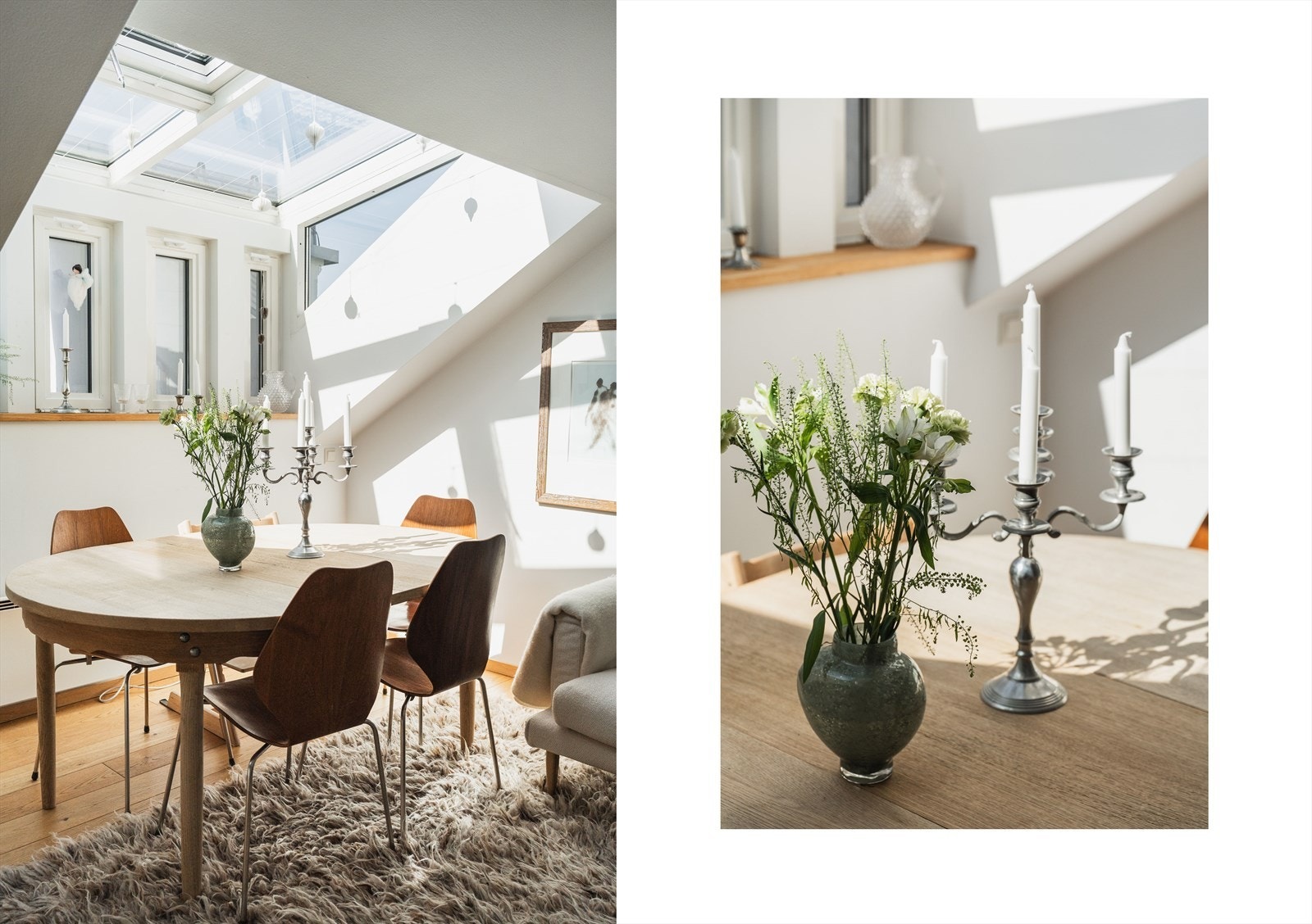 Det er god plass til spisebord, med rom for å samle både venner og familie Galleribilde