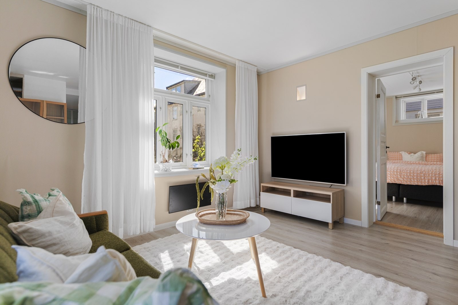 Her ser vi inn til hovedsoverommet. Galleribilde