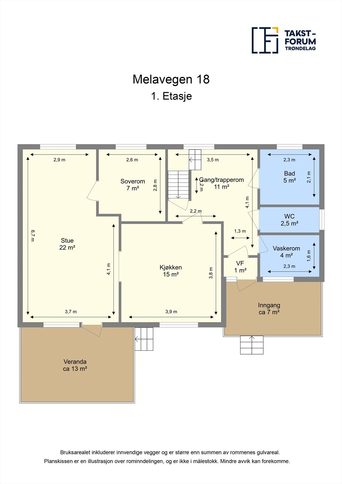 Planskisse 1.etasje Galleribilde