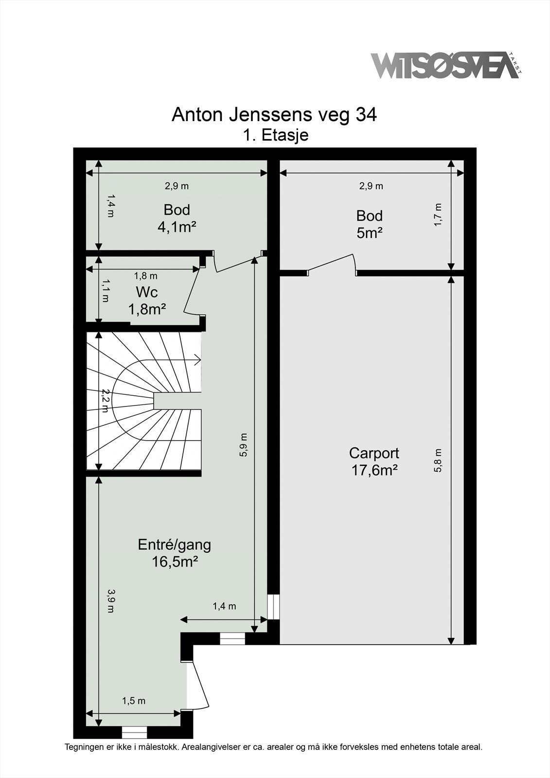 Planskisse sokkel (plan 1) Galleribilde