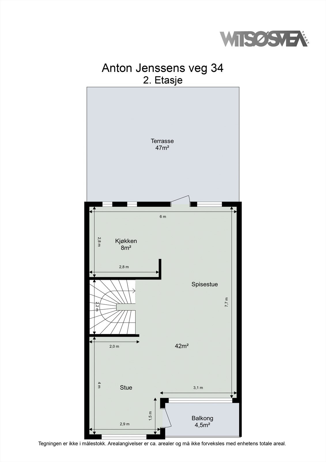 Planskisse 1. etasje (plan 2) Galleribilde