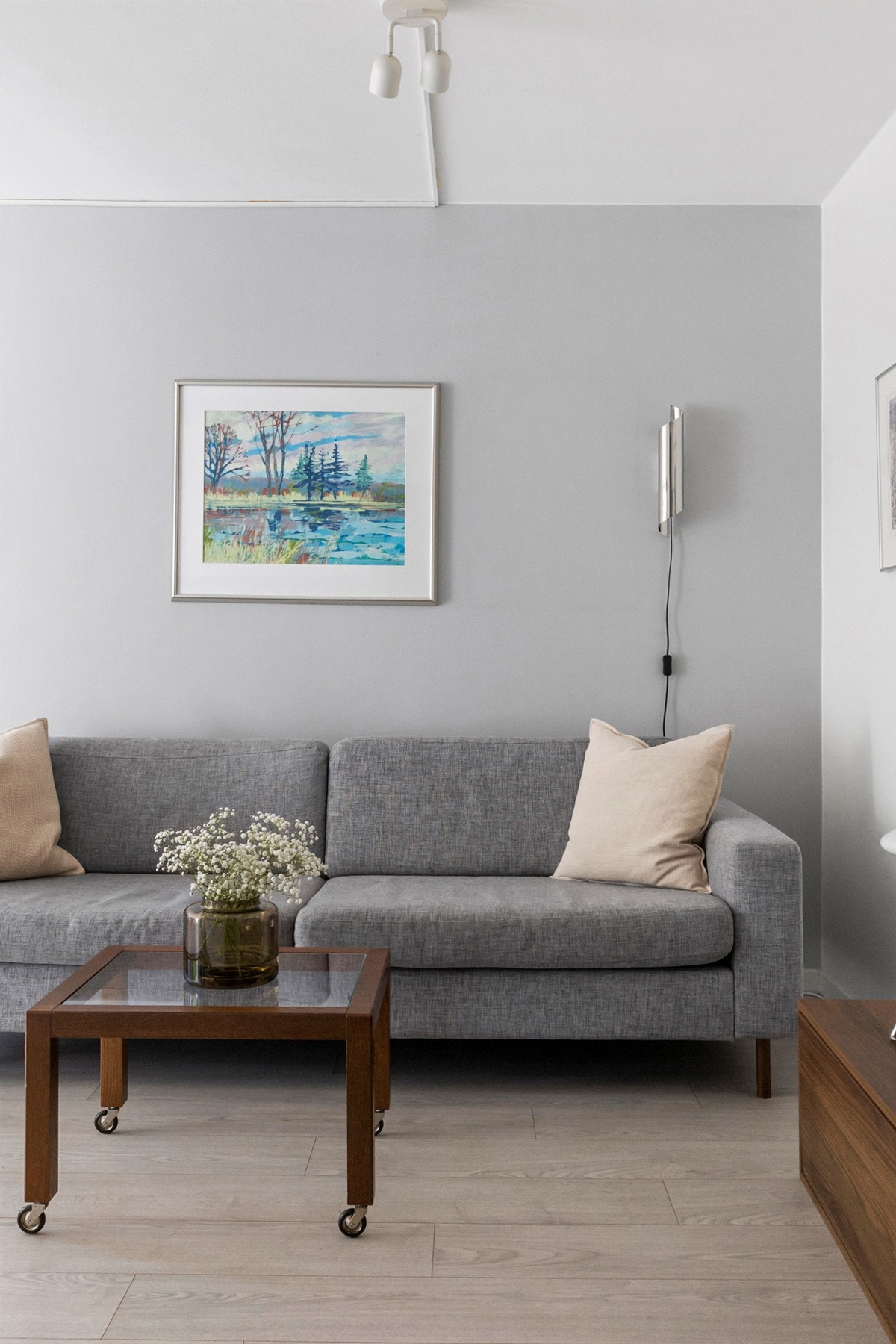 Plass til sofa og TV Galleribilde
