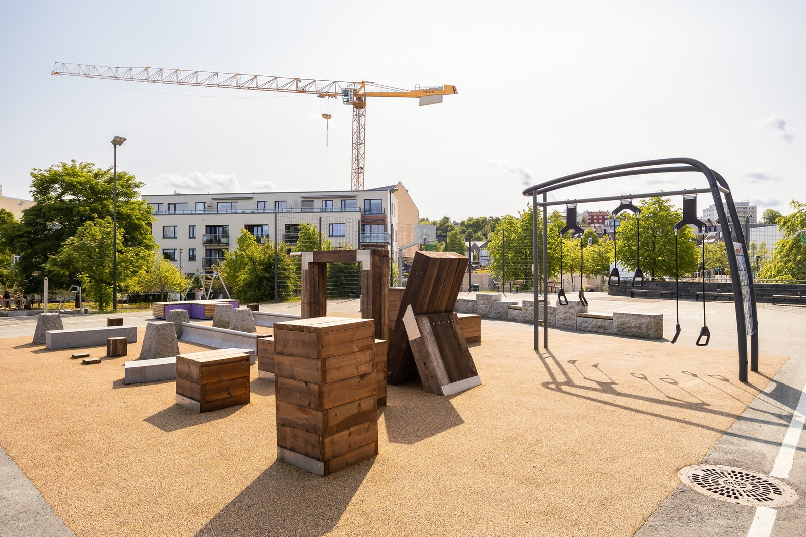 Nye Strandveien bydelspark. En skjermet grønn lunge like ved Solsiden. Galleribilde