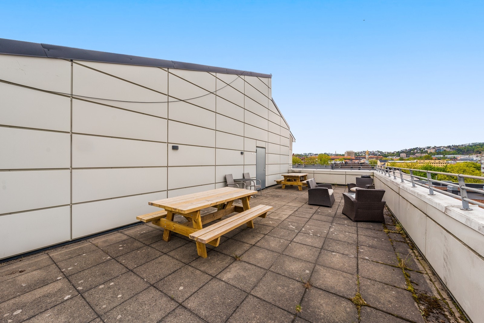 Sameiet har en felles takterrasse. Galleribilde