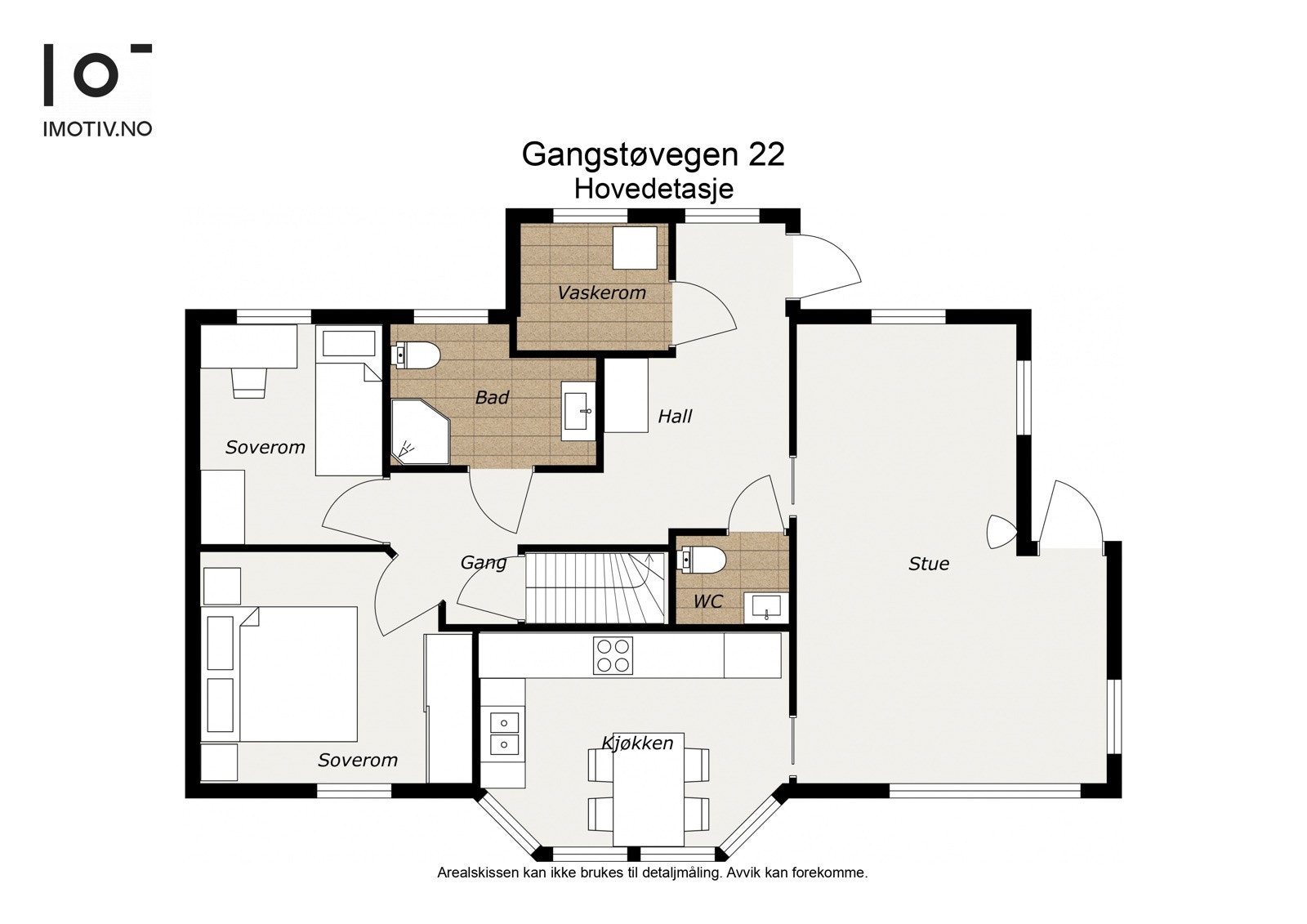 Planløsning bolig 1.etasje Galleribilde