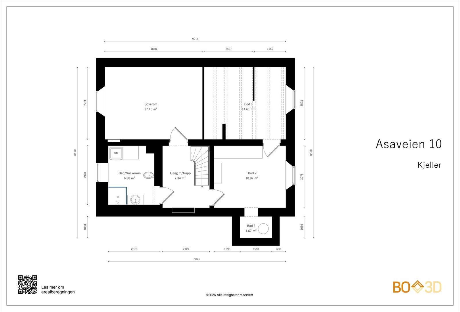 Plantegning underetasje Galleribilde