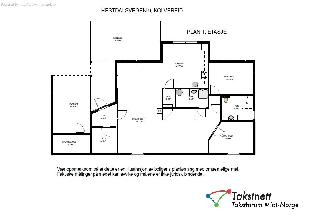 Hestdalsvegen 9 - plan 1 etg Galleribilde