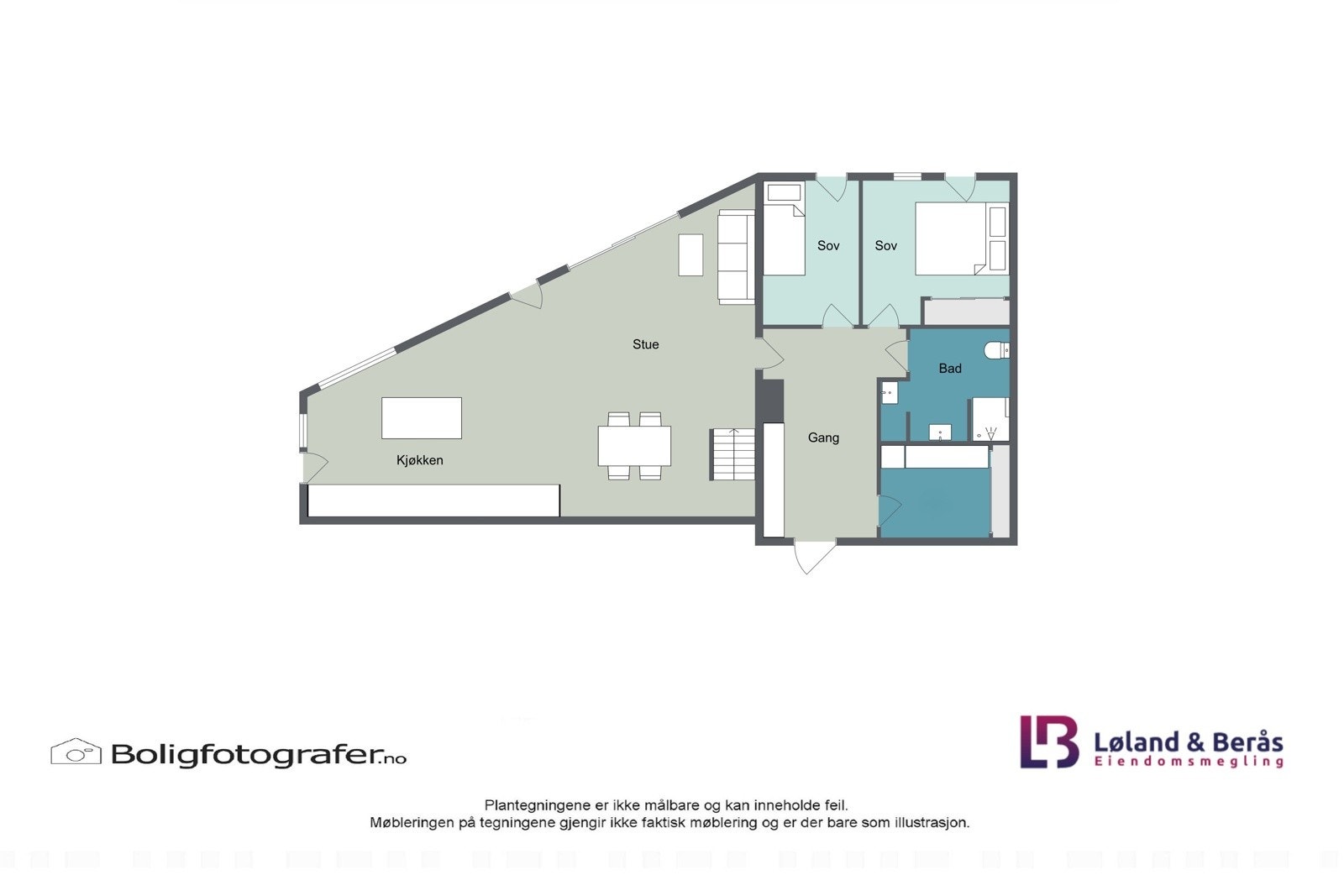 Plantegning 3. etasje Galleribilde