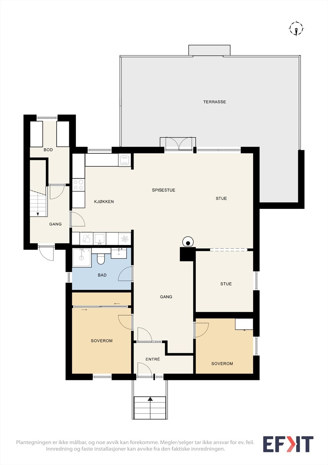 Plantegning hovedetasje Galleribilde