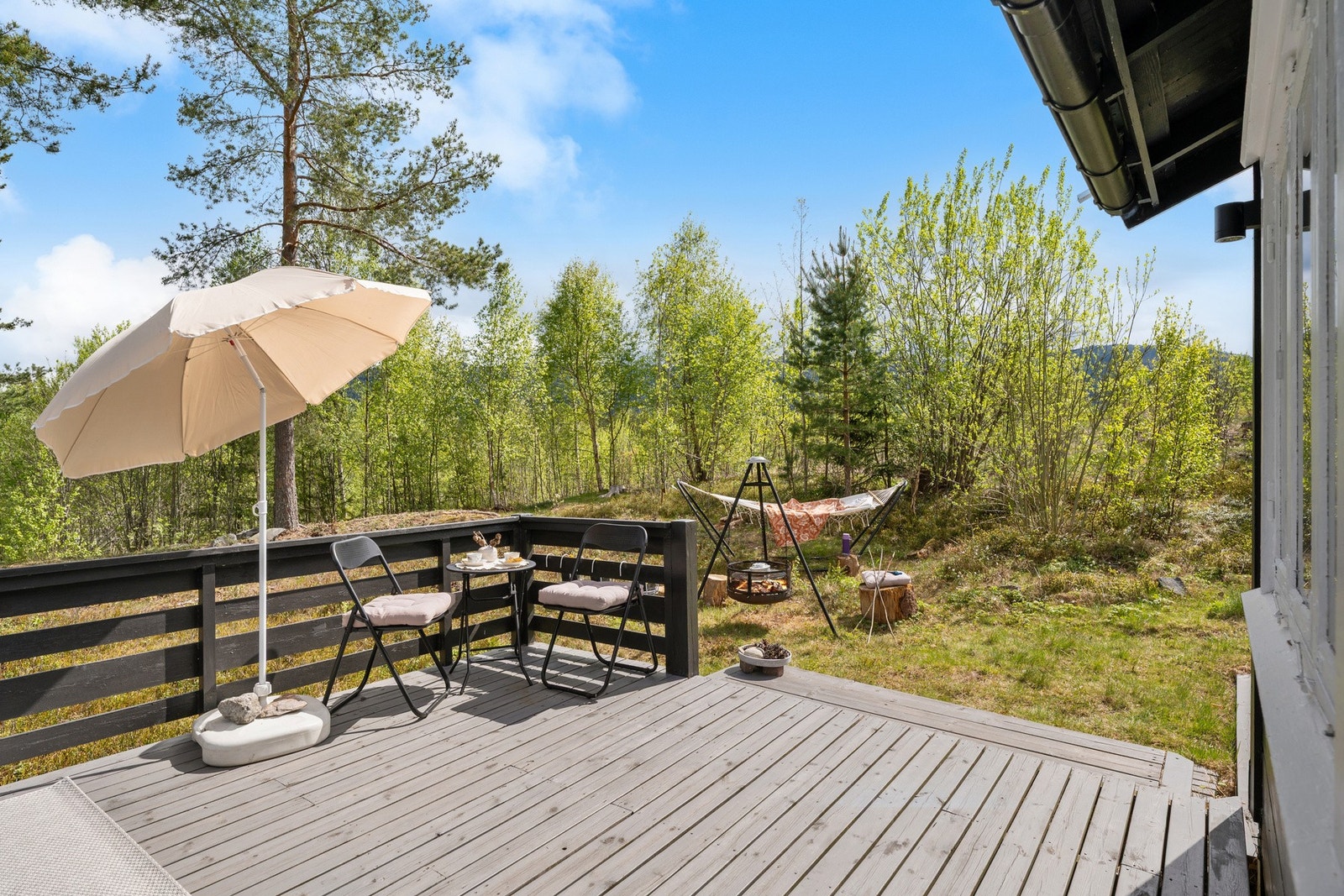 Fine muligheter for uteopphold gjennom dagen. Galleribilde